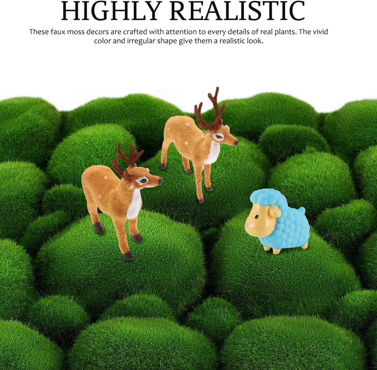 2pcs Artificial Moss Wall Panels Greenery Faux Moss Decor 12x12 Inch Easy Install