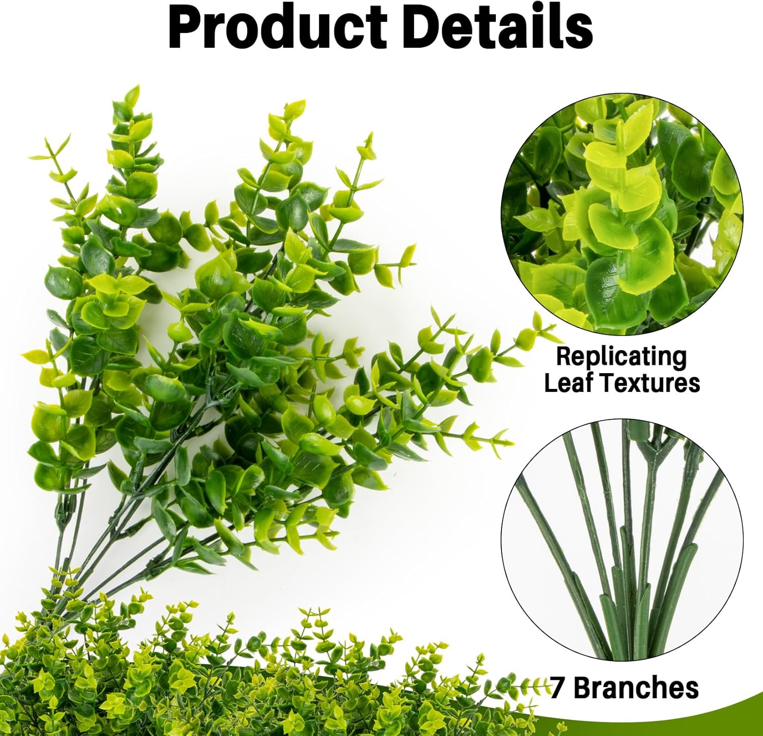 4PCS RAINFLOW Outdoor Faux Plants 133in Artificial Greenery