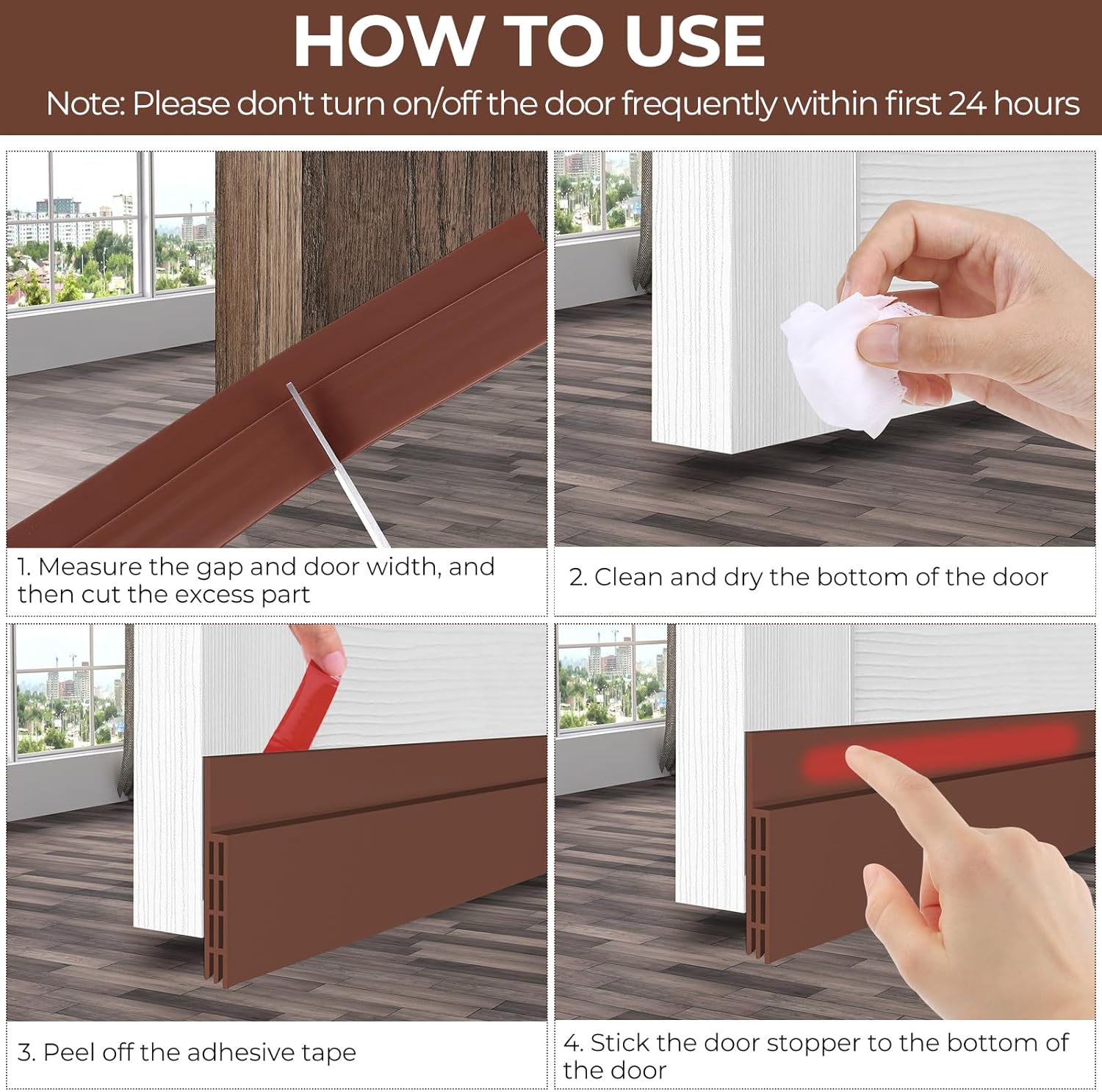 Ohuhu Door Draft Stopper Weather Stripping