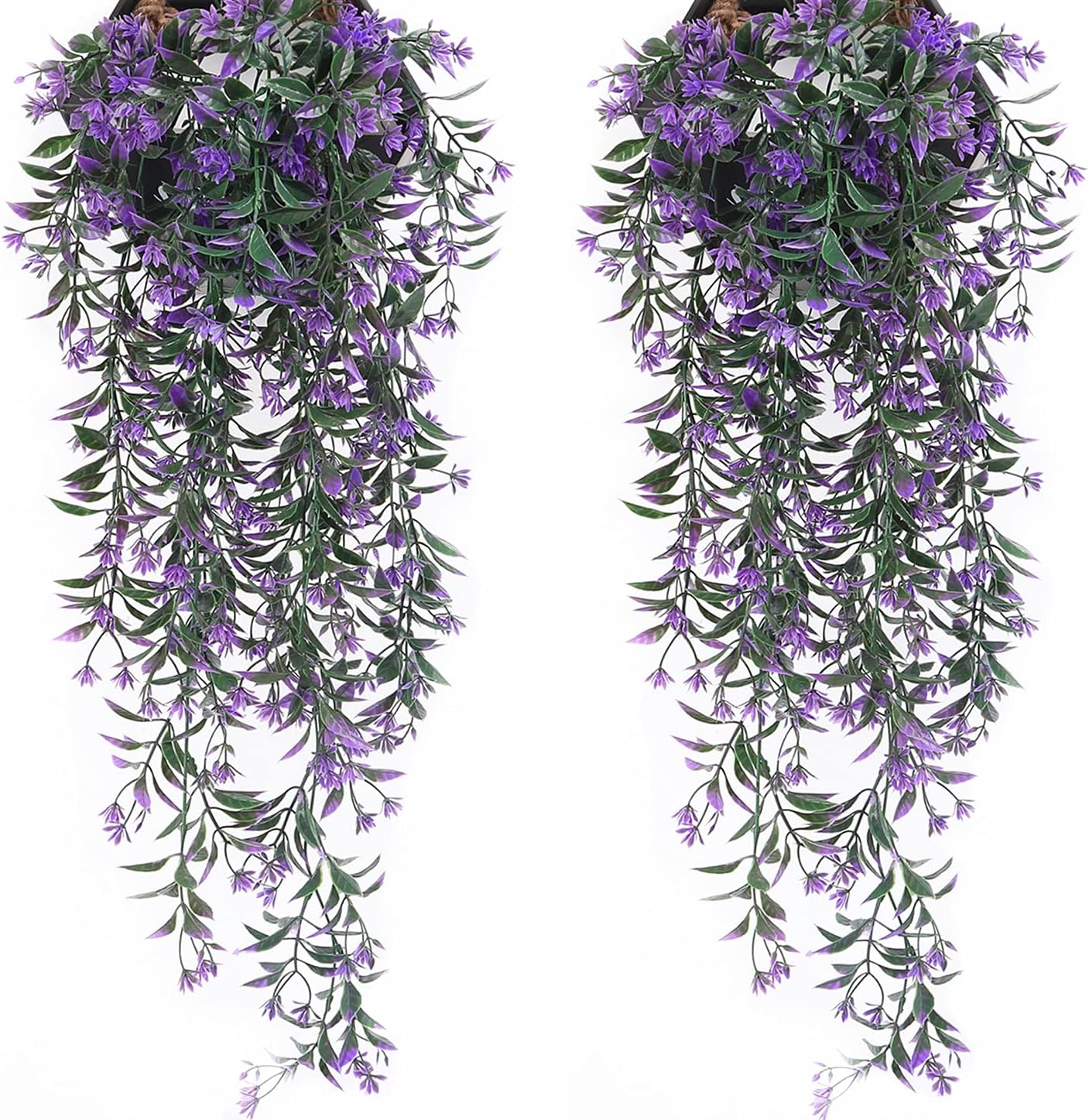 Artificial Purple Vine 4 Pack for Indoor Outdoor Decor