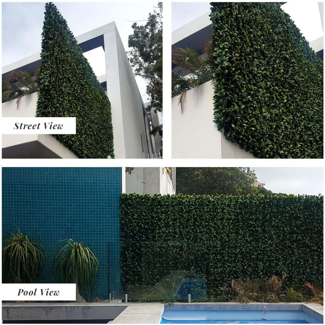 Laurel Artificial Wall Leaves Panel - 40x40 Inches UV Resistant