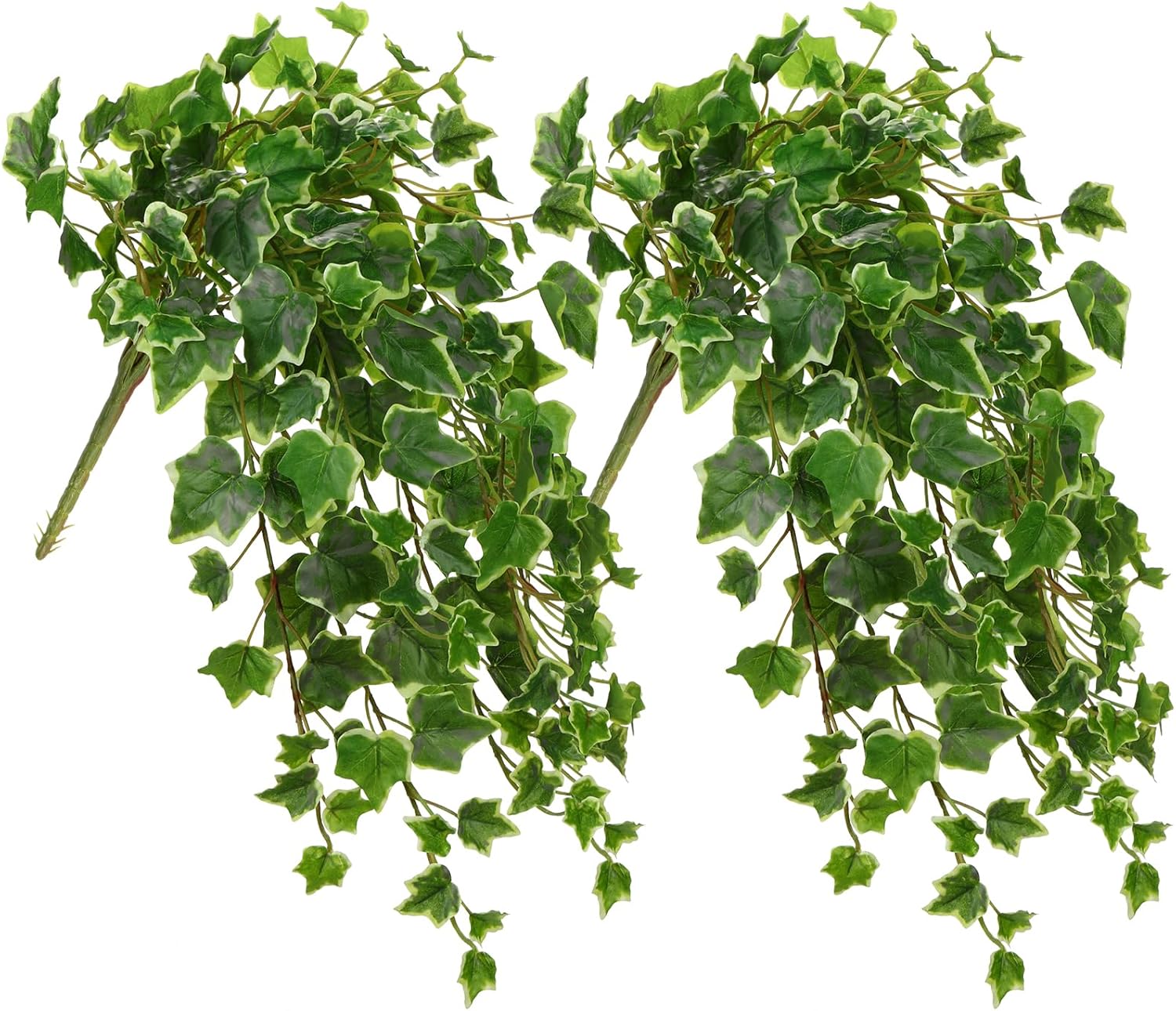 Hollyone 2pcs Artificial Hanging Plants Fake Ivy Vine for Indoor Outdoor Decor
