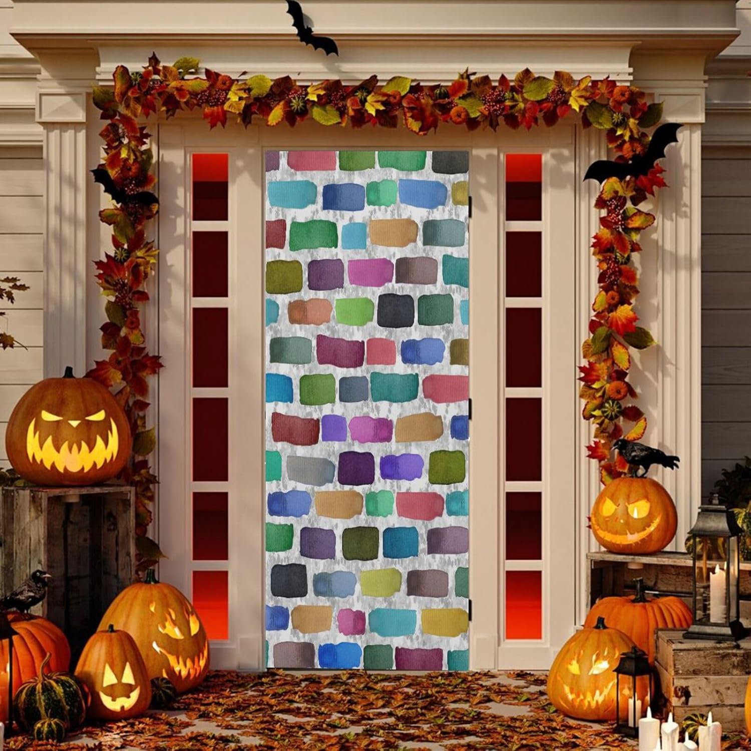 Susiyo Halloween Door Cover 32x79 Inches Stretch Fabric