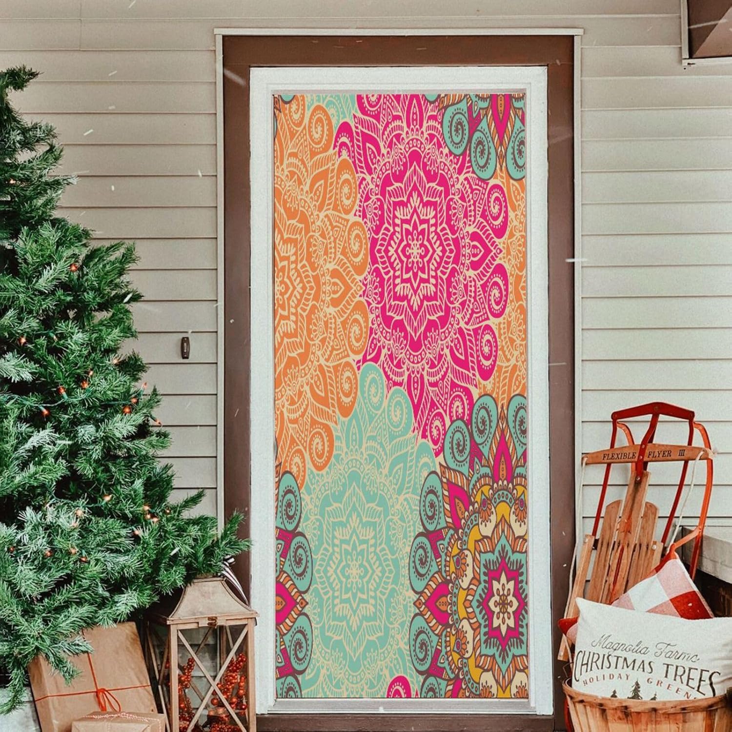 Susiyo Halloween Door Cover with Stretch Fabric 1