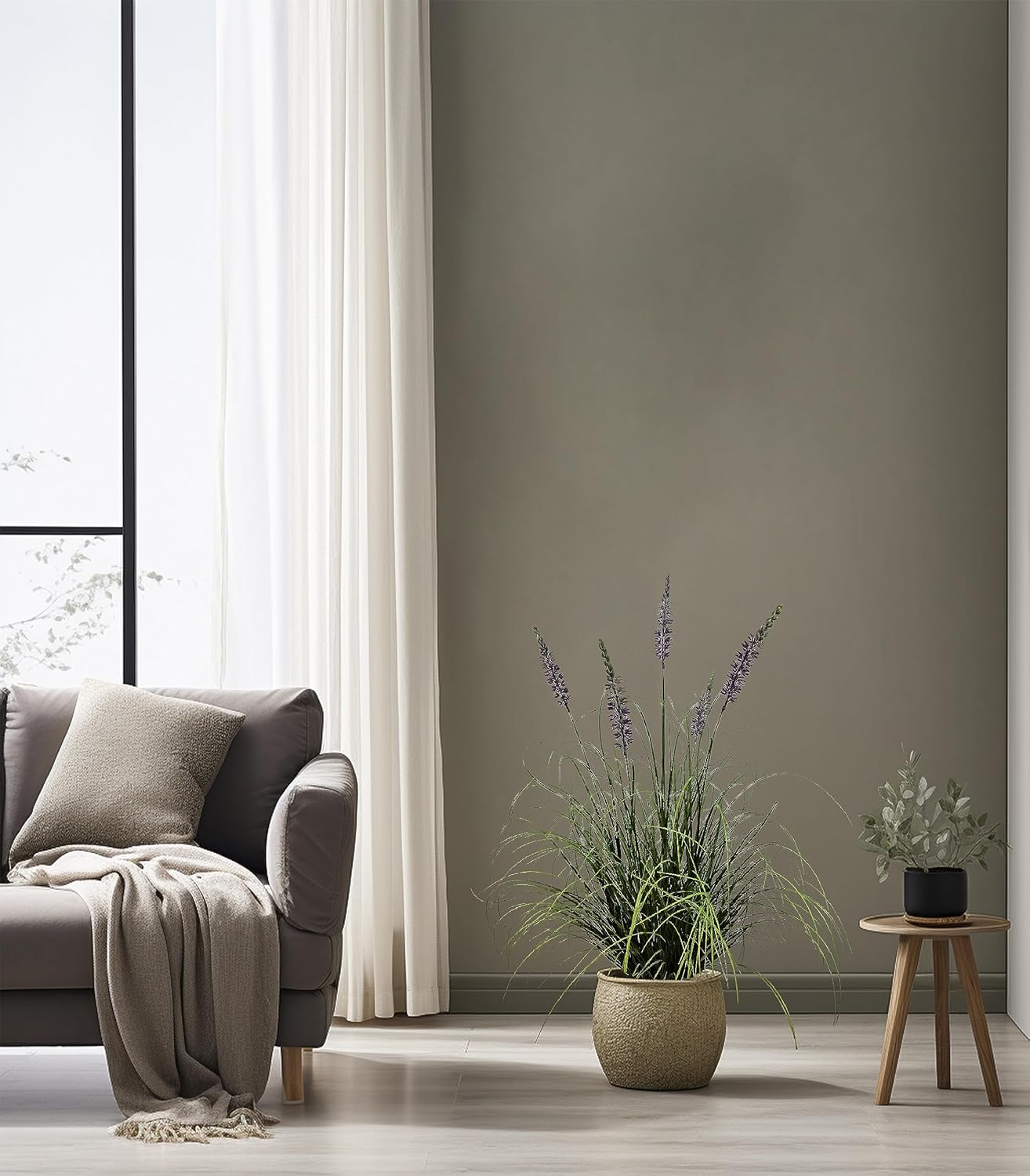 Tall Artificial Lavender Plant 35in in Pot