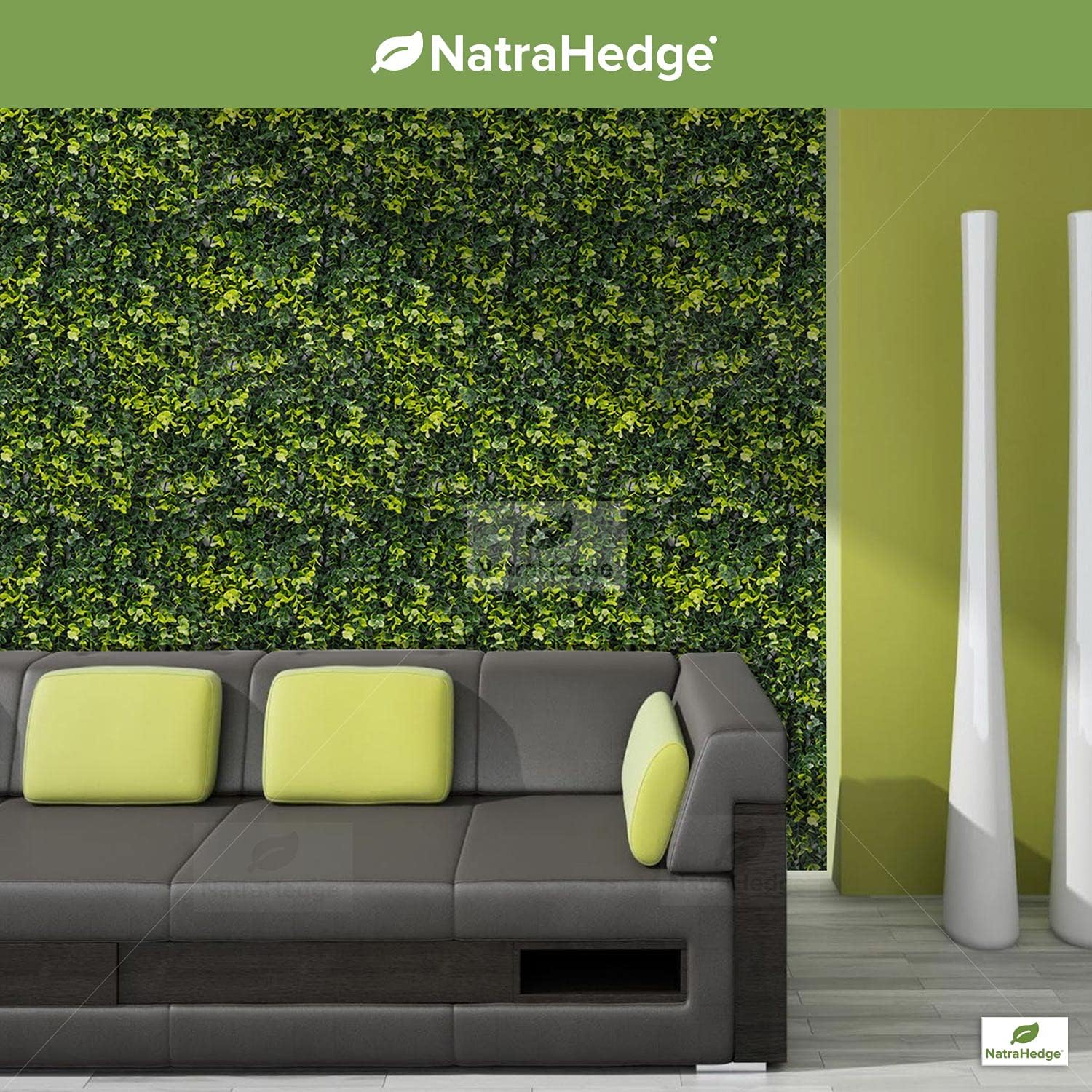 NatraHedge Long Stem Boxwood Hedge Mats 12-Pack 20x20 Greenery Panels