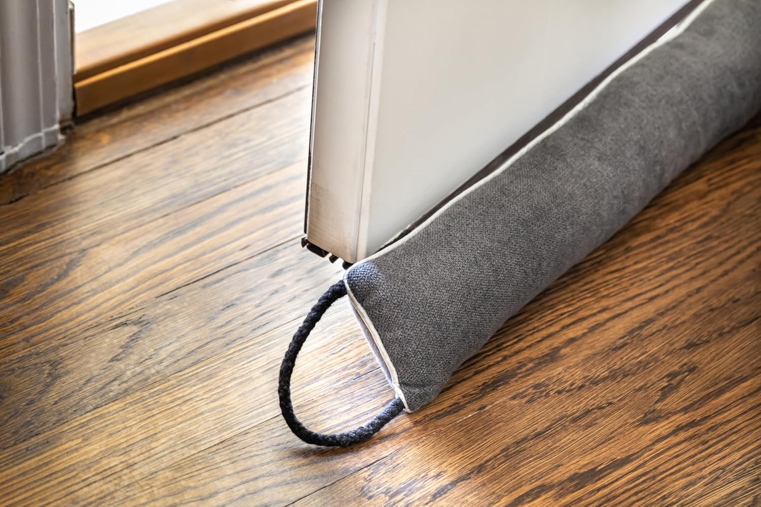 Duck Brand Weighted Door Draft Stopper 36 Door Gap Coverage 1-Pack Dark Gray