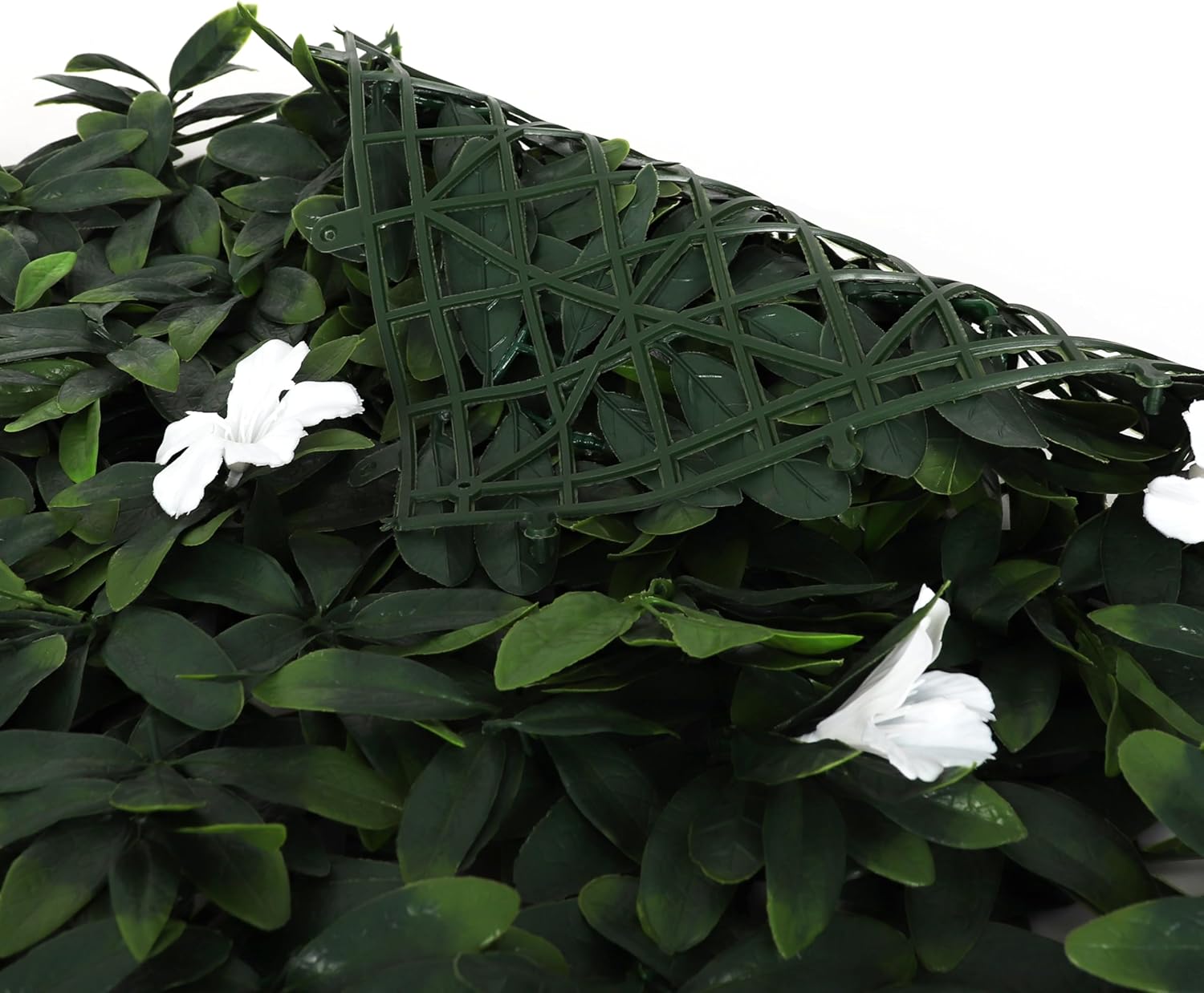 3rd Street Inn Artificial Hedge Wall Panel - 12 Panels White Cuckoo Flower