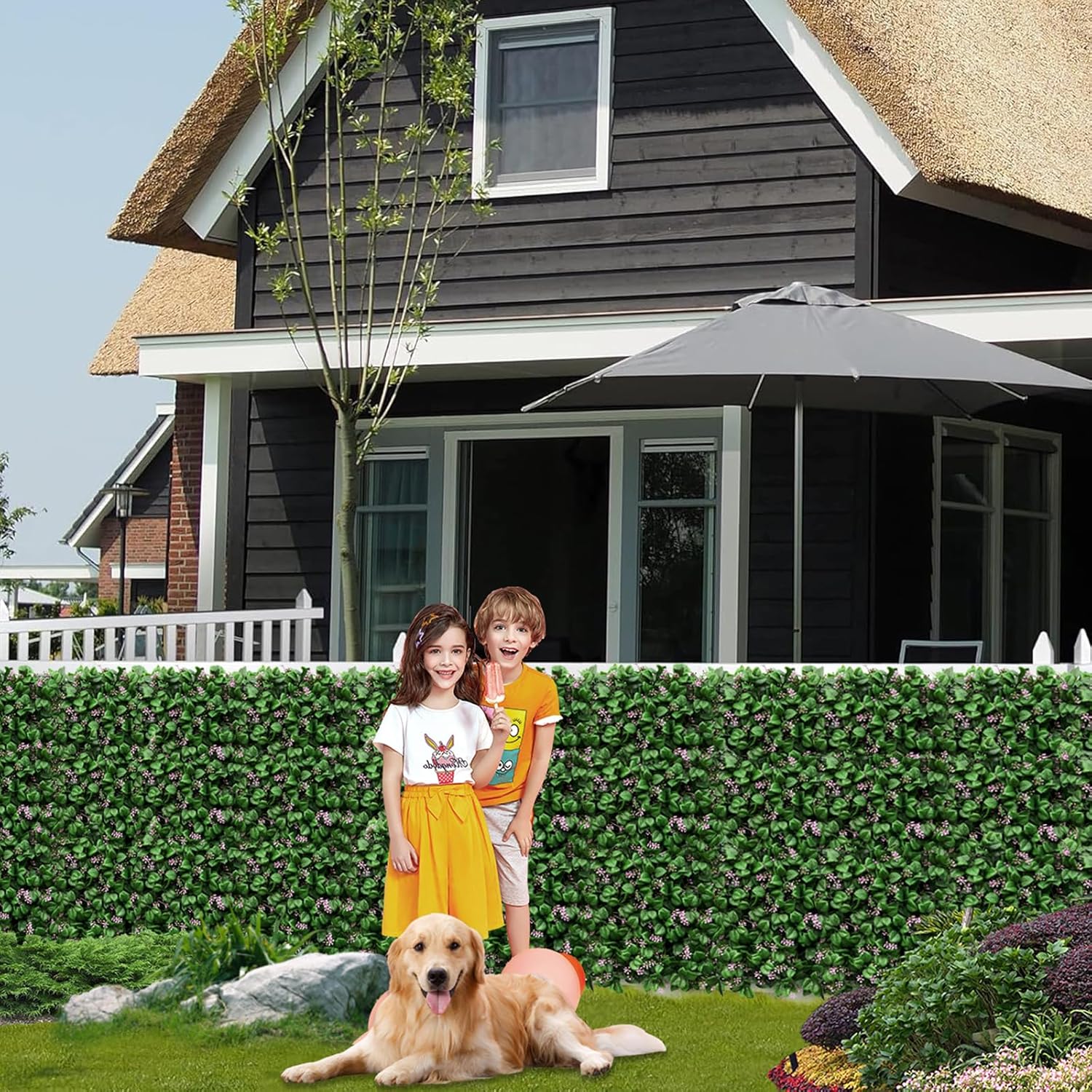 Boxwood Panels 8pcs 10x10 Artificial Grass Wall Backdrop