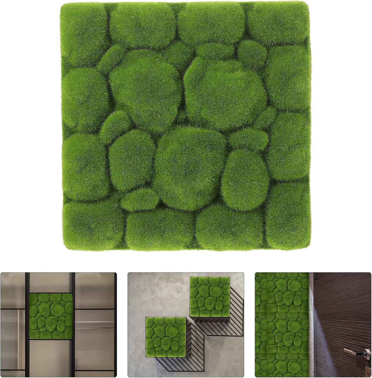 Fomiyess Artificial Moss Mat Wall Decor