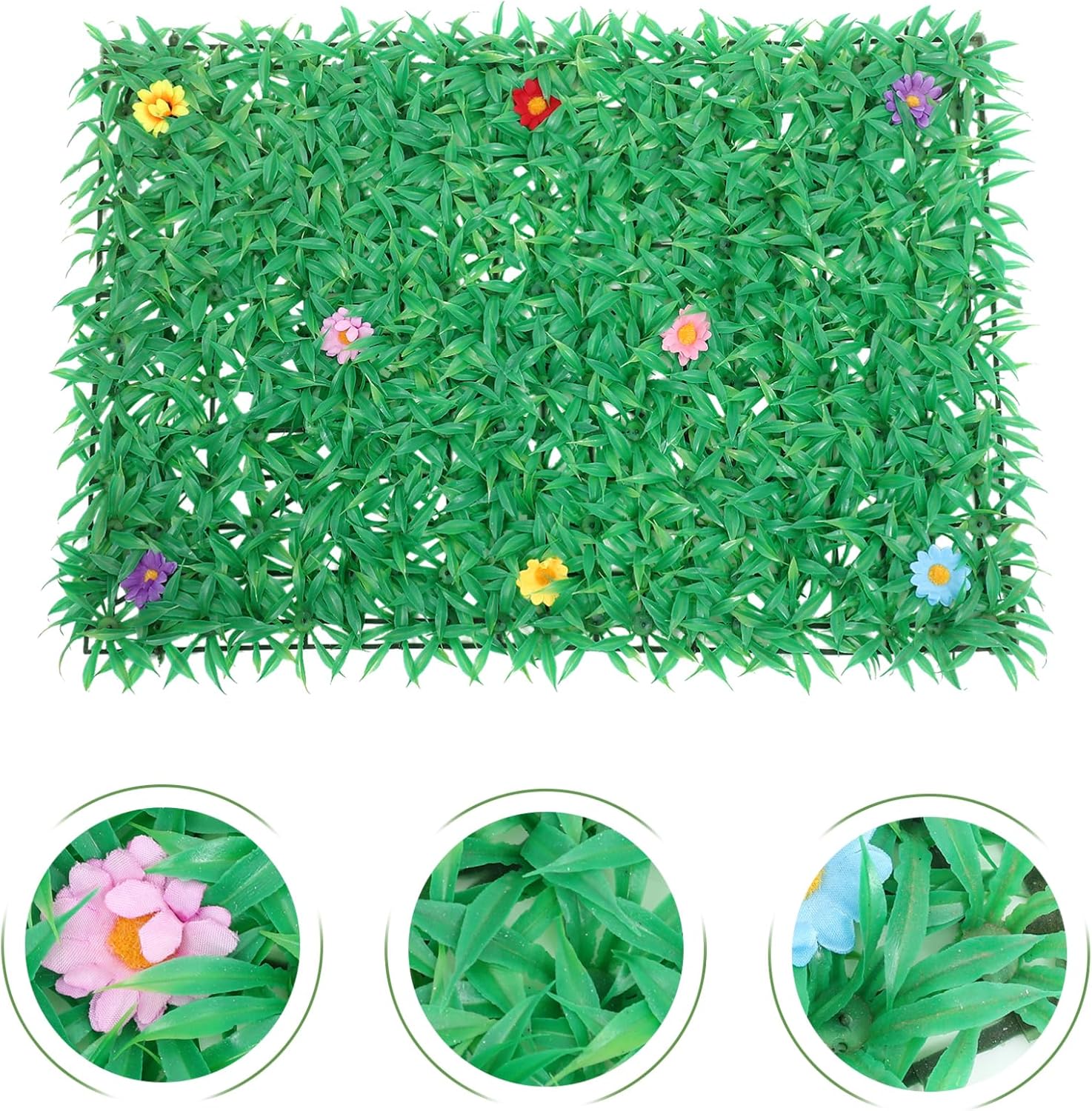 Zerodeko Artificial Plant Wall Panel Lifelike Greenery Decor