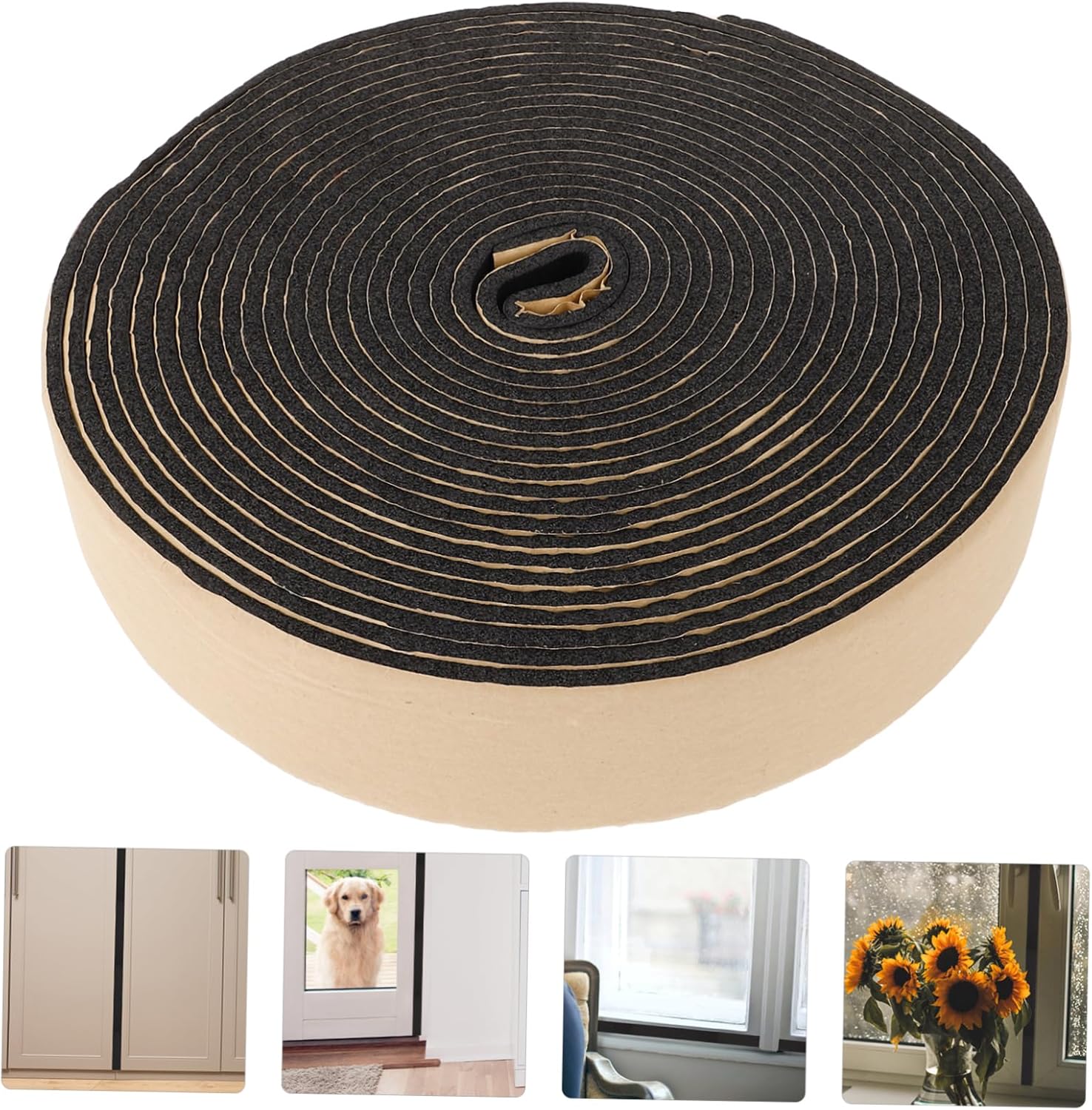 Sosoport Soundproofing Draft Stopper Door Seal