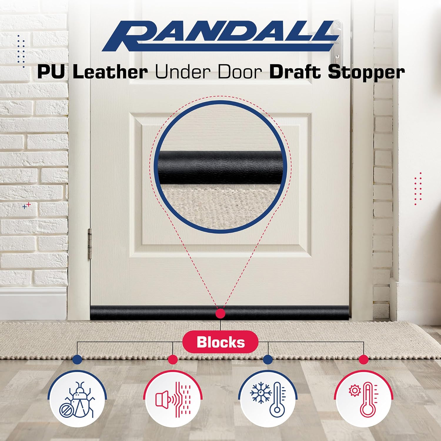 Randall Manufacturing Extreme Draft Stopper 36 Black