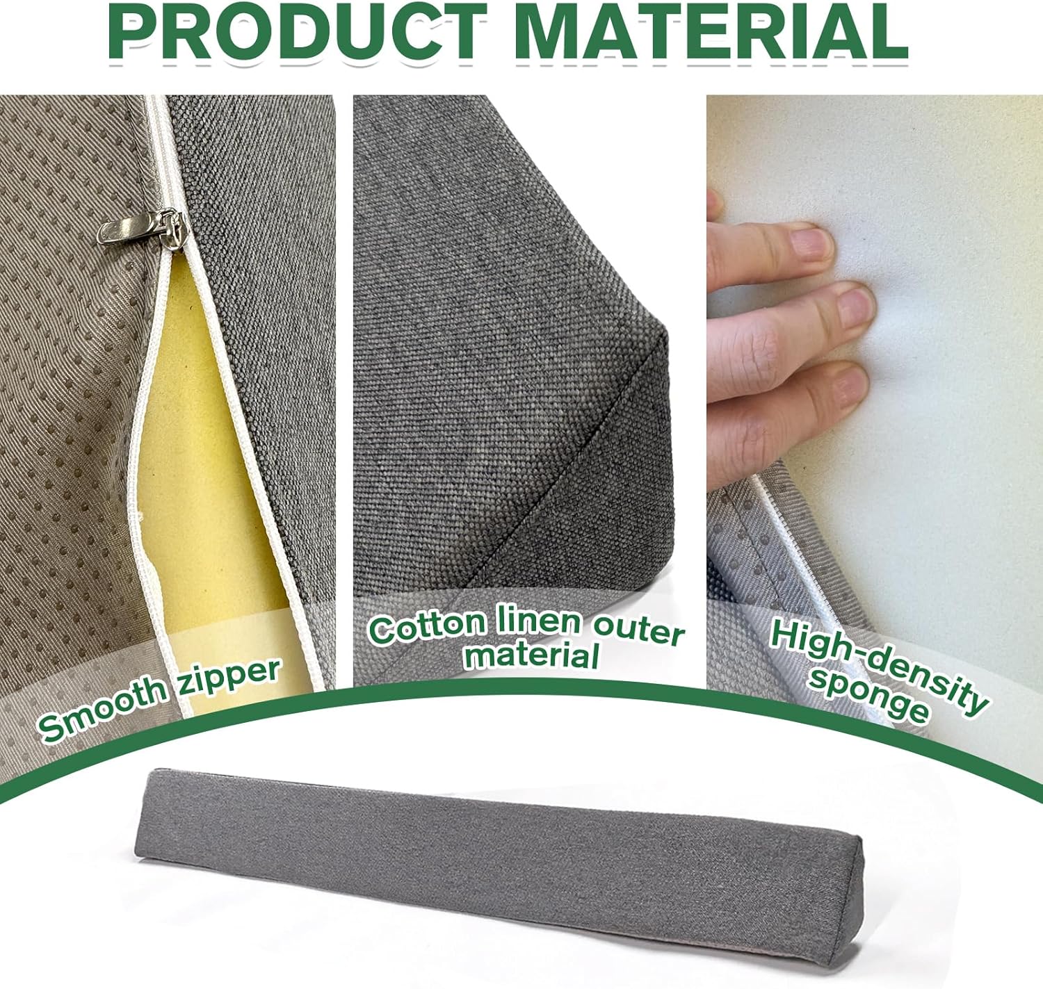 2 Pack Sliding Door Draft Blocker Stopper for Patio Sunroom Double Doors