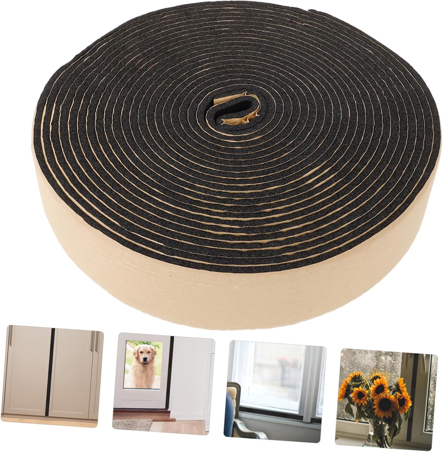 HOMSFOU Soundproofing Strip for Doors and Windows