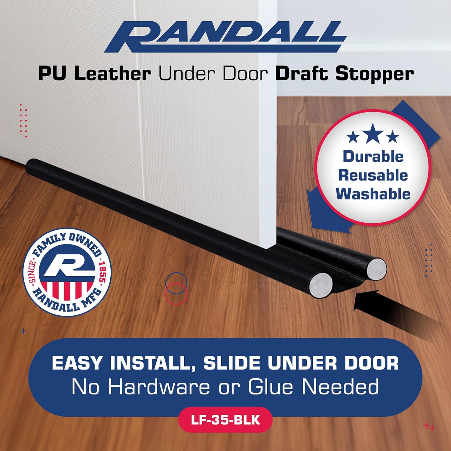 Randall Manufacturing Extreme Draft Stopper 36 Black