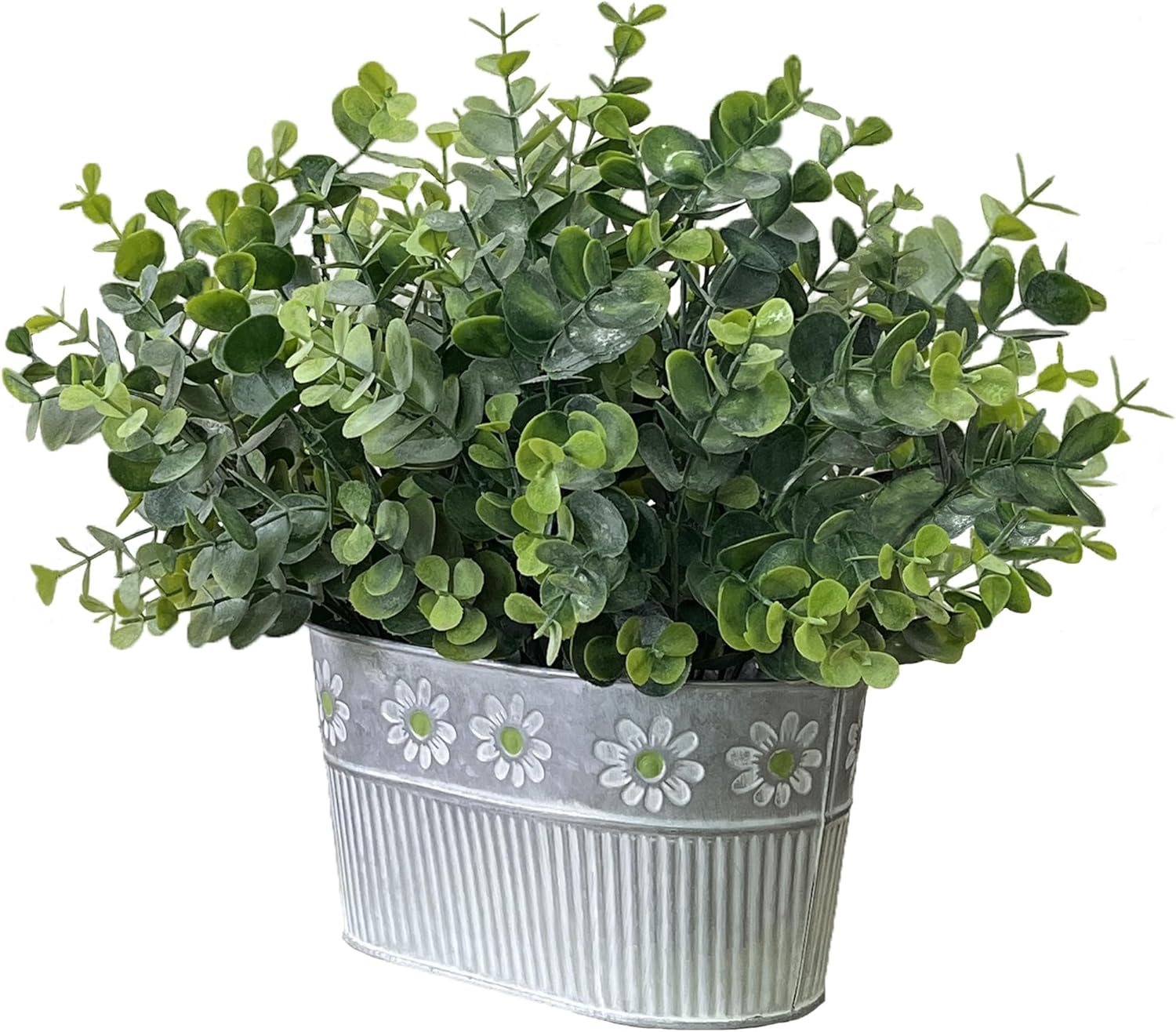 Rustic Artificial Eucalyptus Plants Table Centerpiece