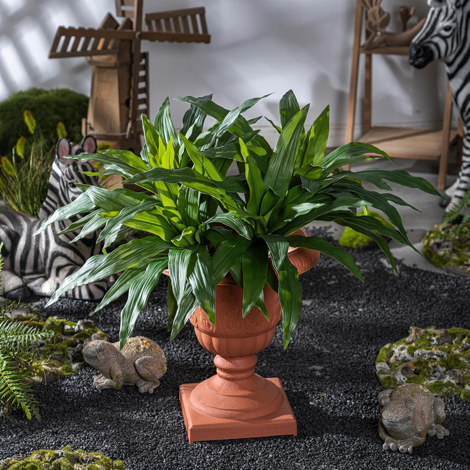 4 Pcs Artificial Dracaena Greenery Stems for Home Decor