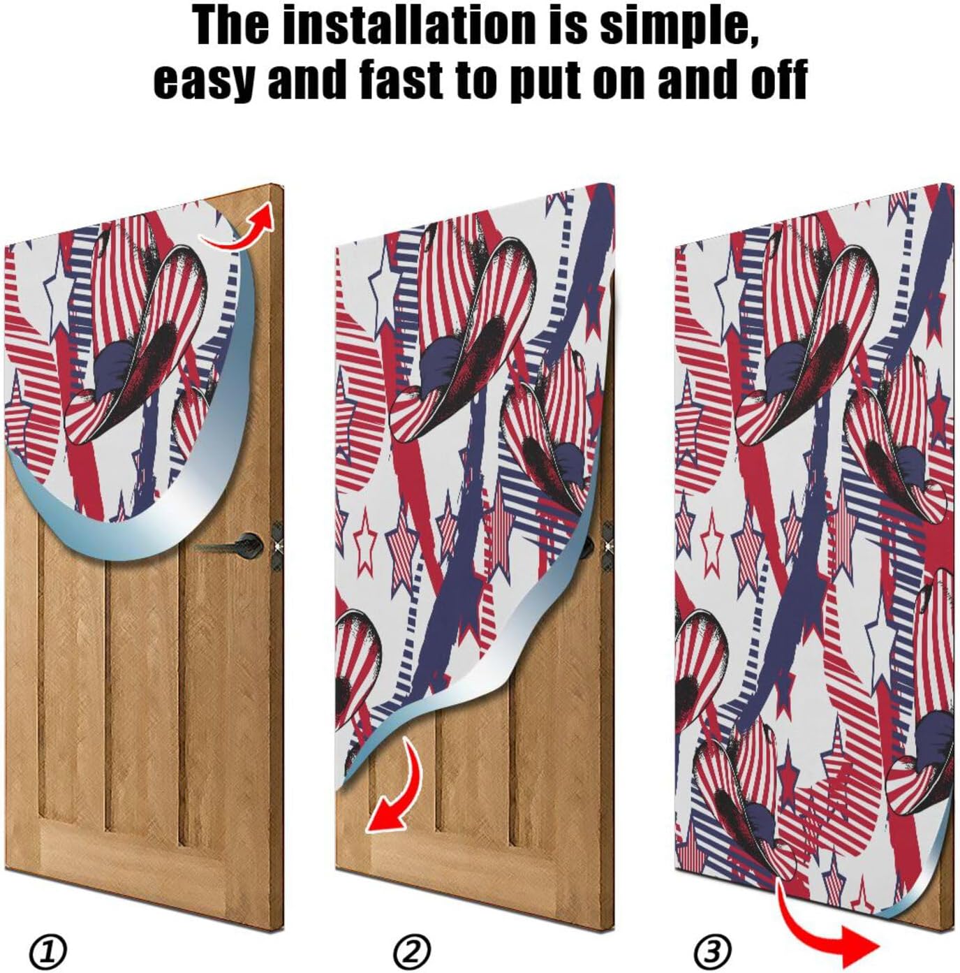 Susiyo Cowboys Hat Halloween Door Cover Stretch Fabric Backdrop for Home Party Decorations