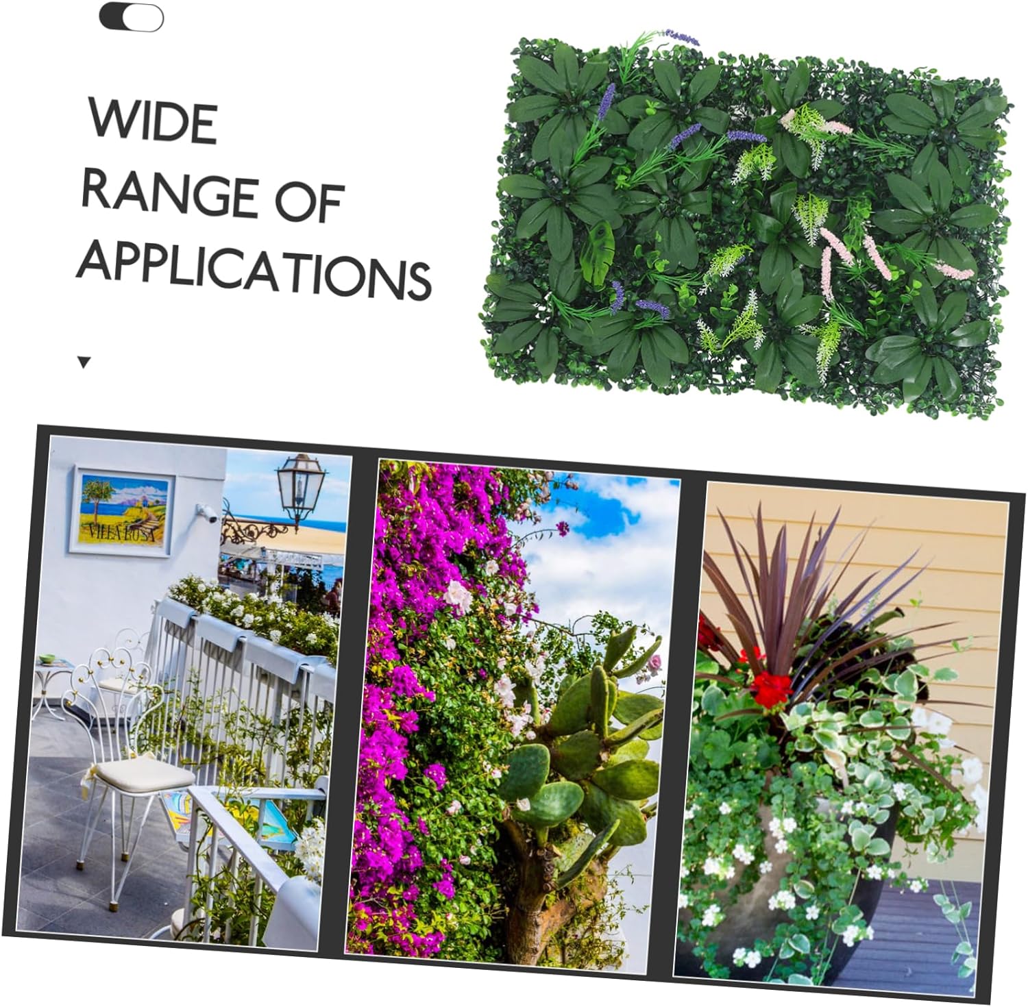 Ciieeo Artificial Hedge Wall Panel for Outdoor Decor