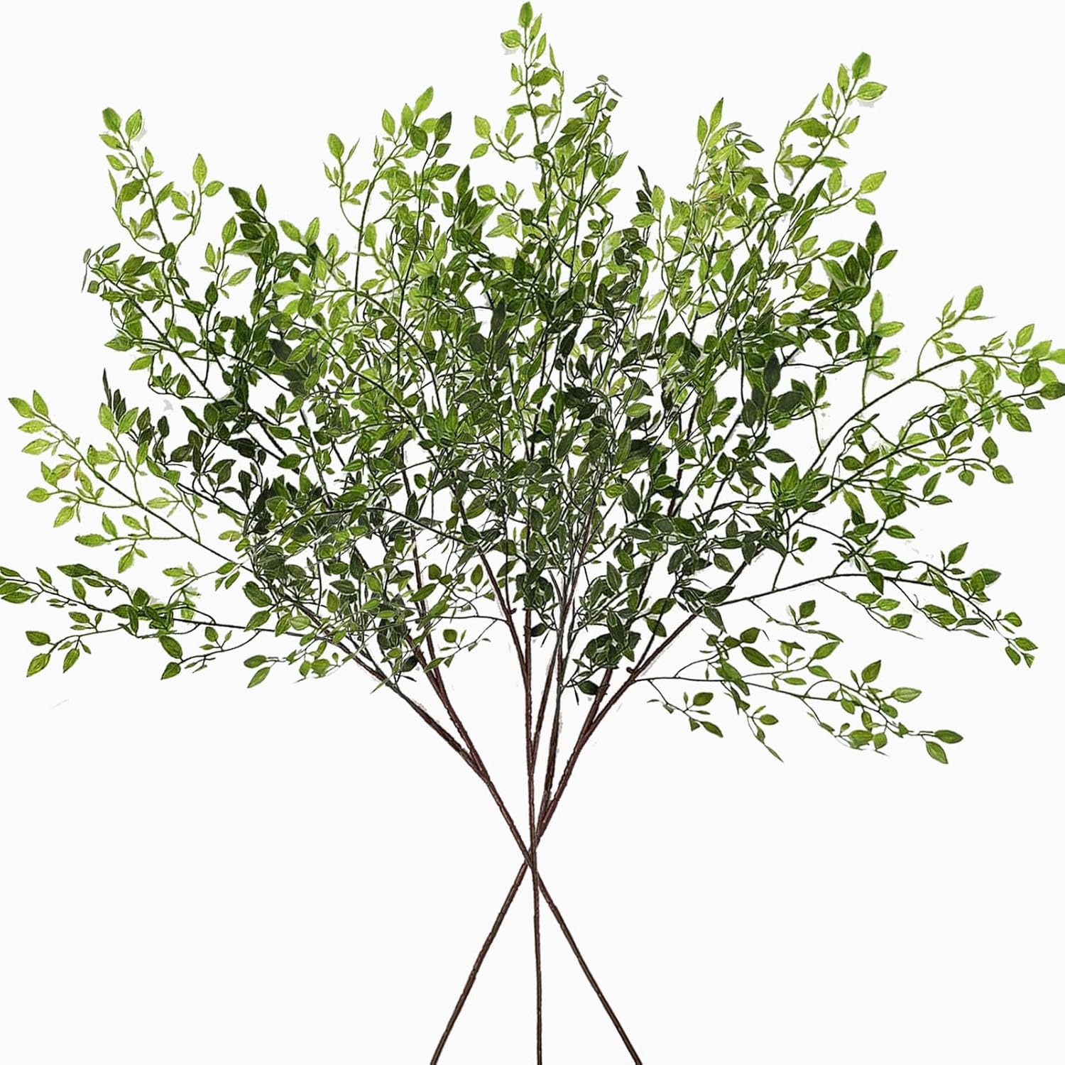 Toprooms Artificial Plants Nandina 3pcs 43 Branches for Vase Filler Home Office Decor