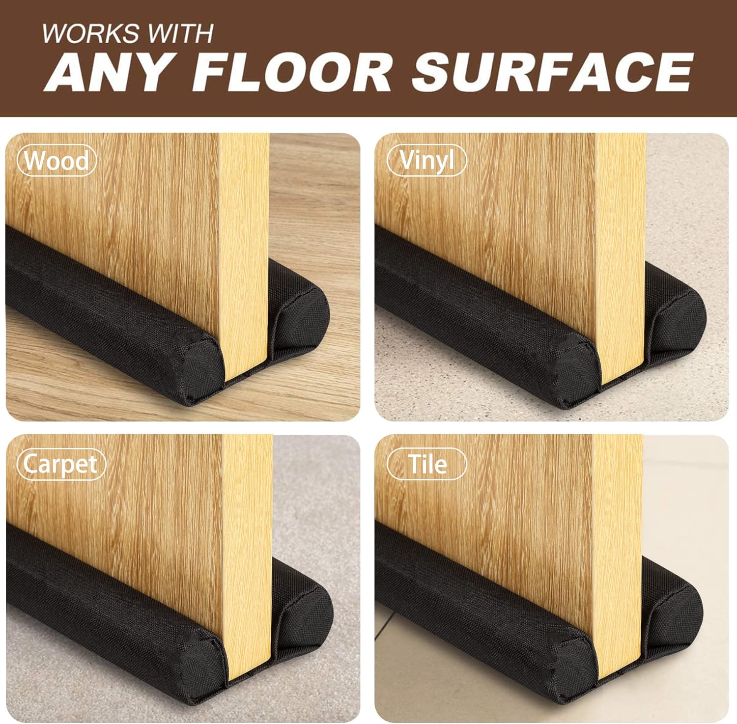 PUNP 36 Inch Draft Door Stopper Heavy Duty