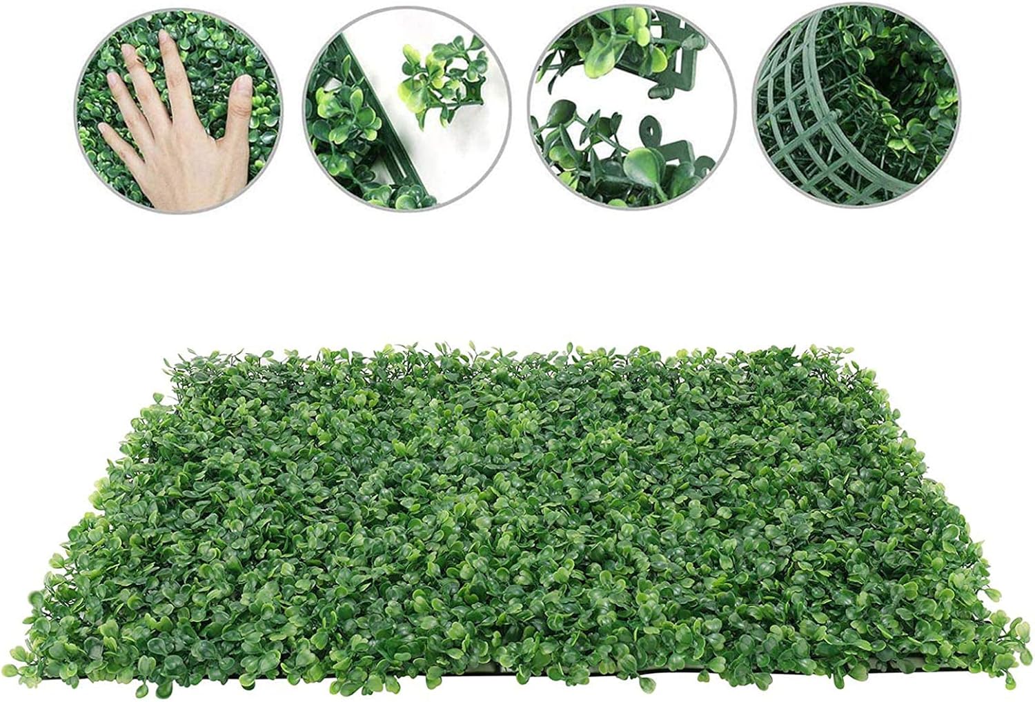 Artificial Boxwood Hedges 4PCS for Privacy and Decor