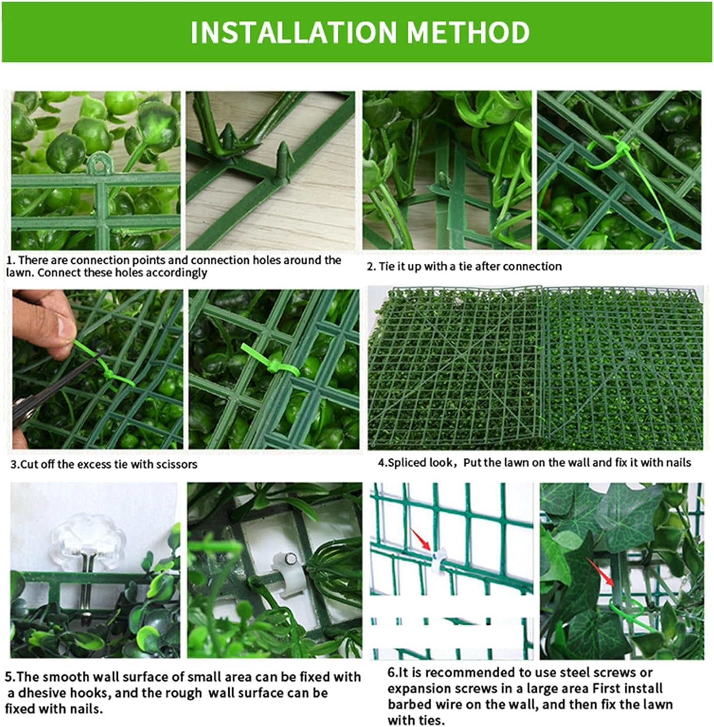 Artificial Ivy Wall Panels for Privacy Decor
