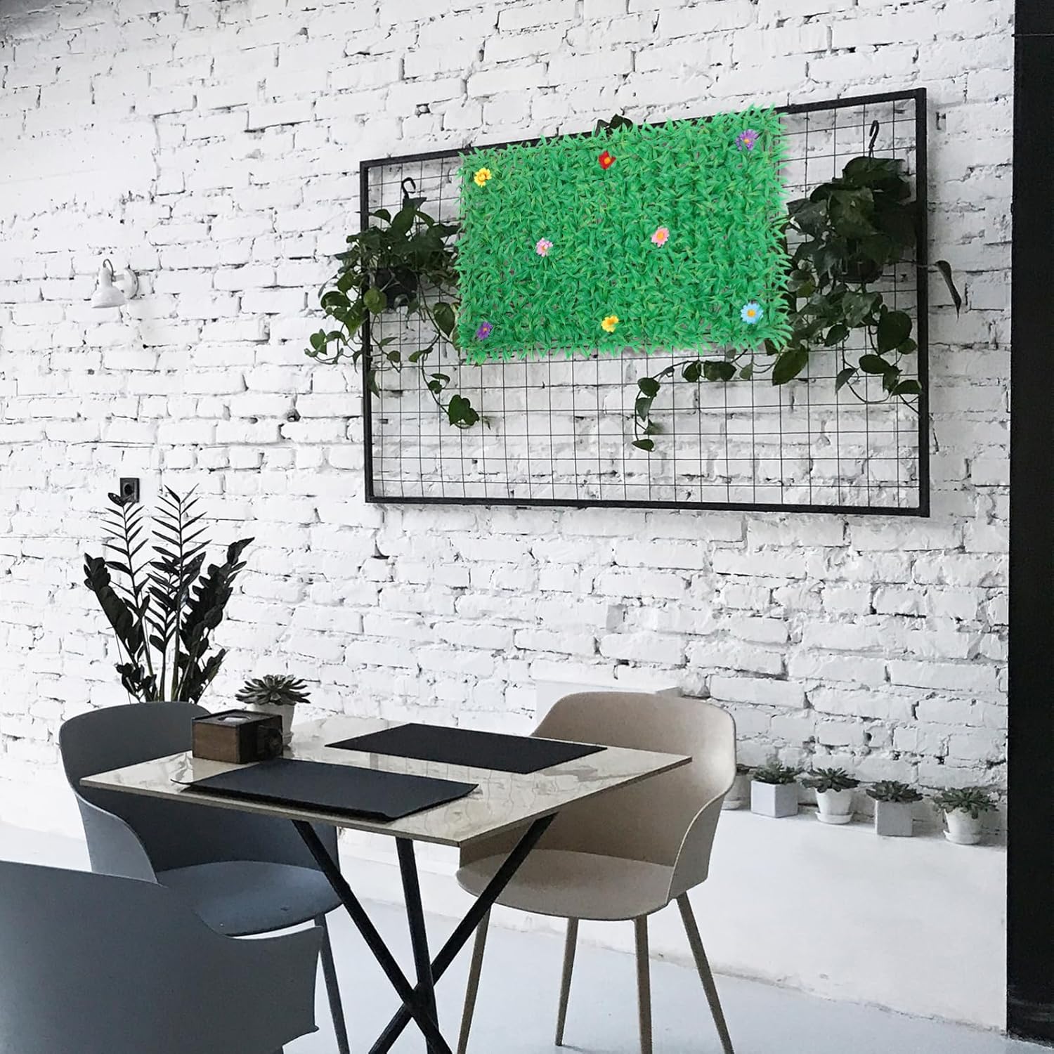 Zerodeko Artificial Plant Wall Panel Lifelike Greenery Decor