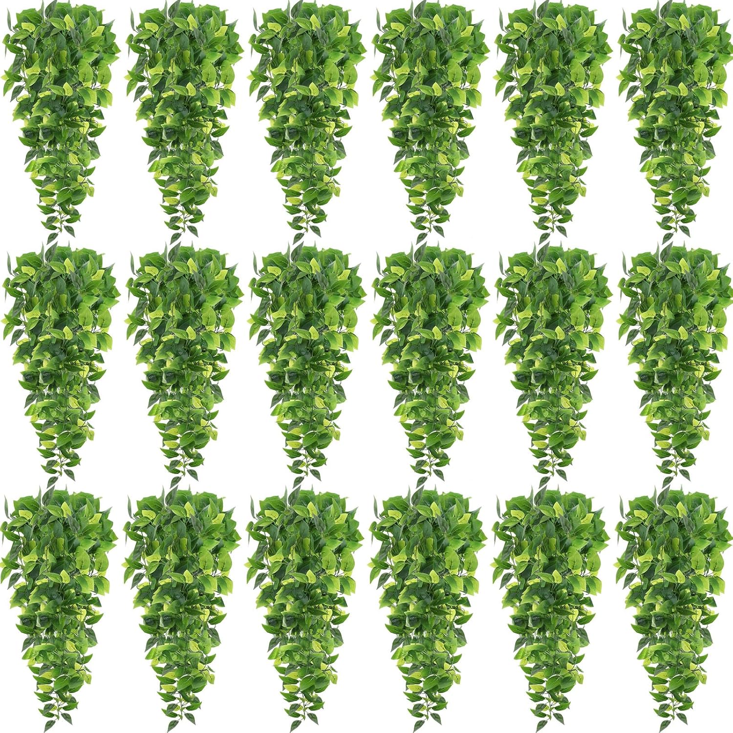 Hoteam 18 Pcs Artificial Hanging Plants Fake Ivy Vines No Basket