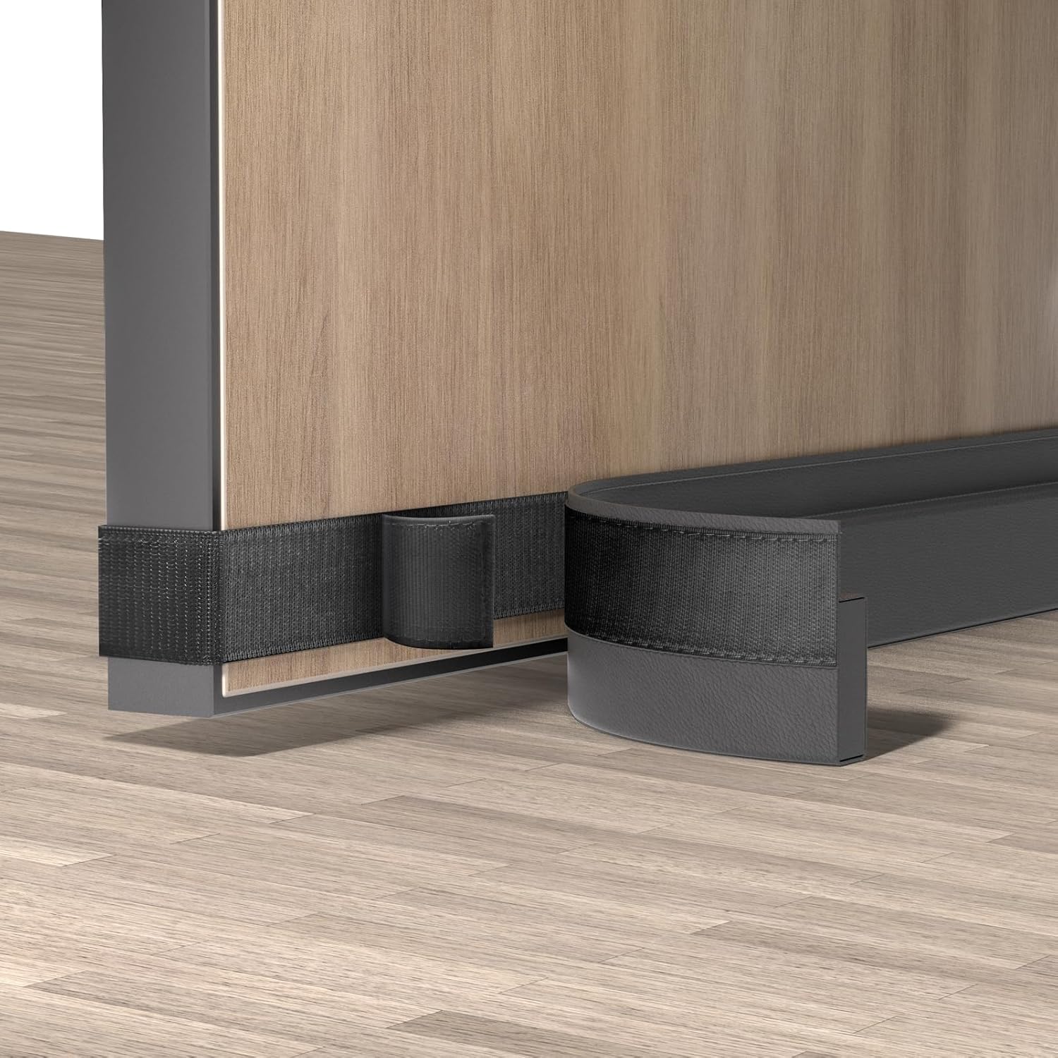 JUJIBL Door Draft Stopper 36 Inch Black