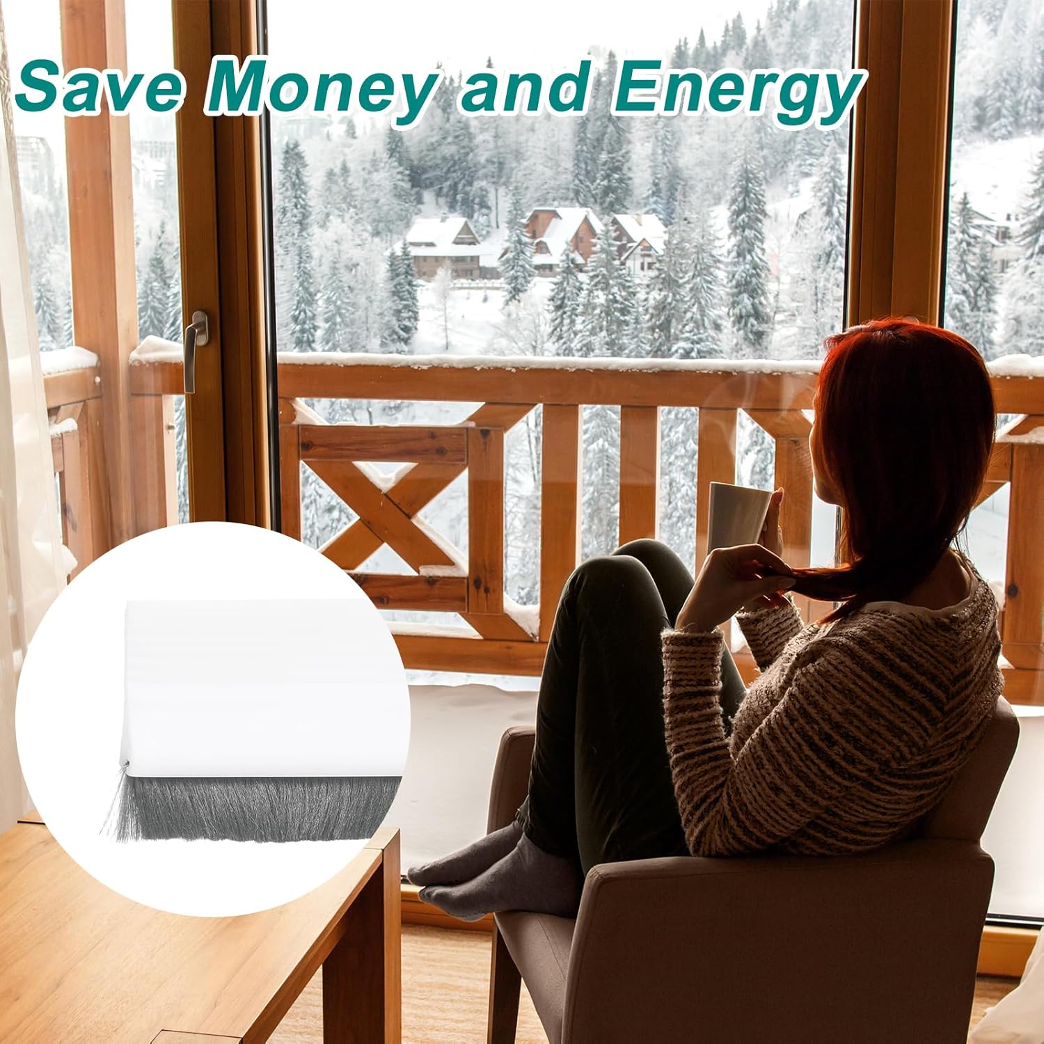 Uxcell 2 Pcs Door Sweep 14 x 40 Cold Heat Noise Blocker