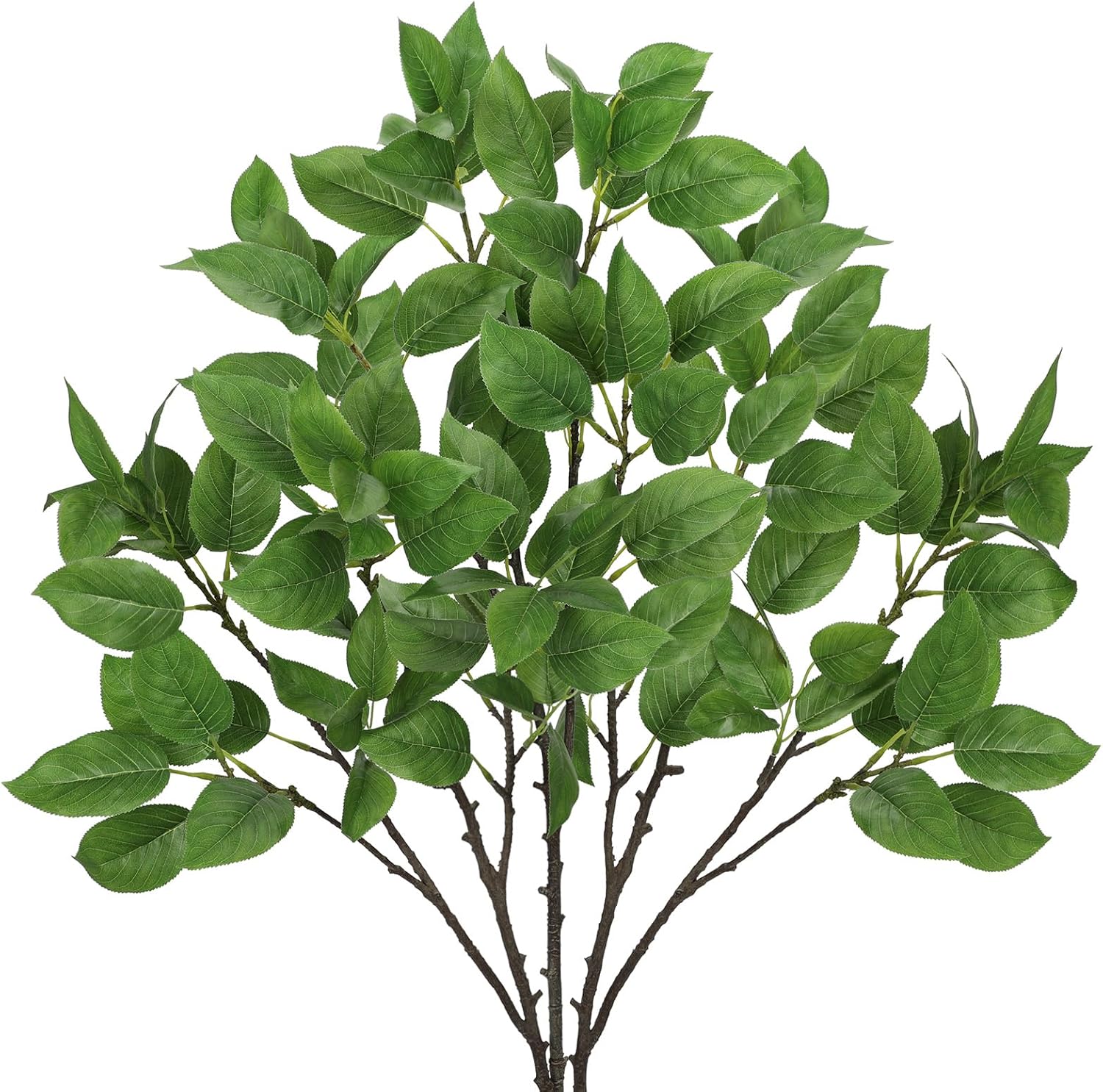 Artificial Camellia Leaf Stems 3PCS for Vase Decor