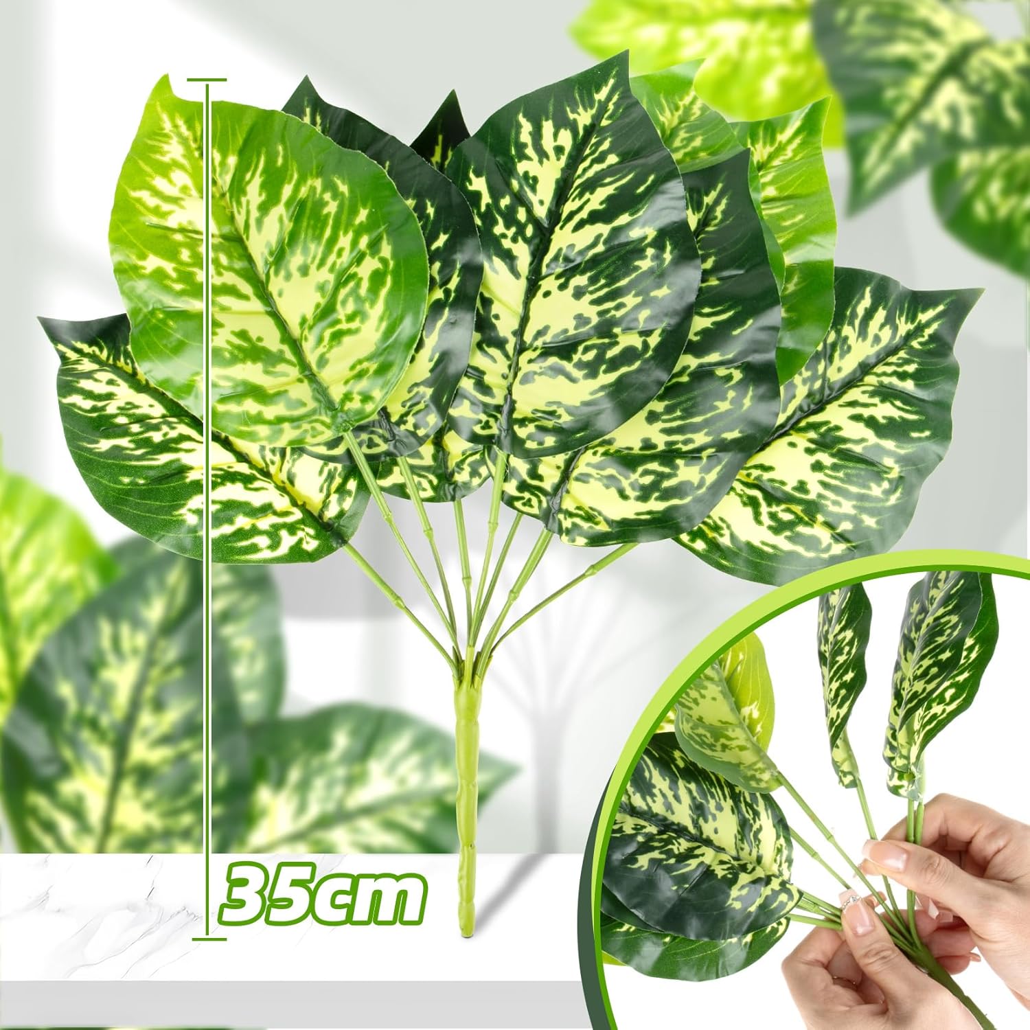 3 Pcs Artificial Plants for Outdoors and Indoors