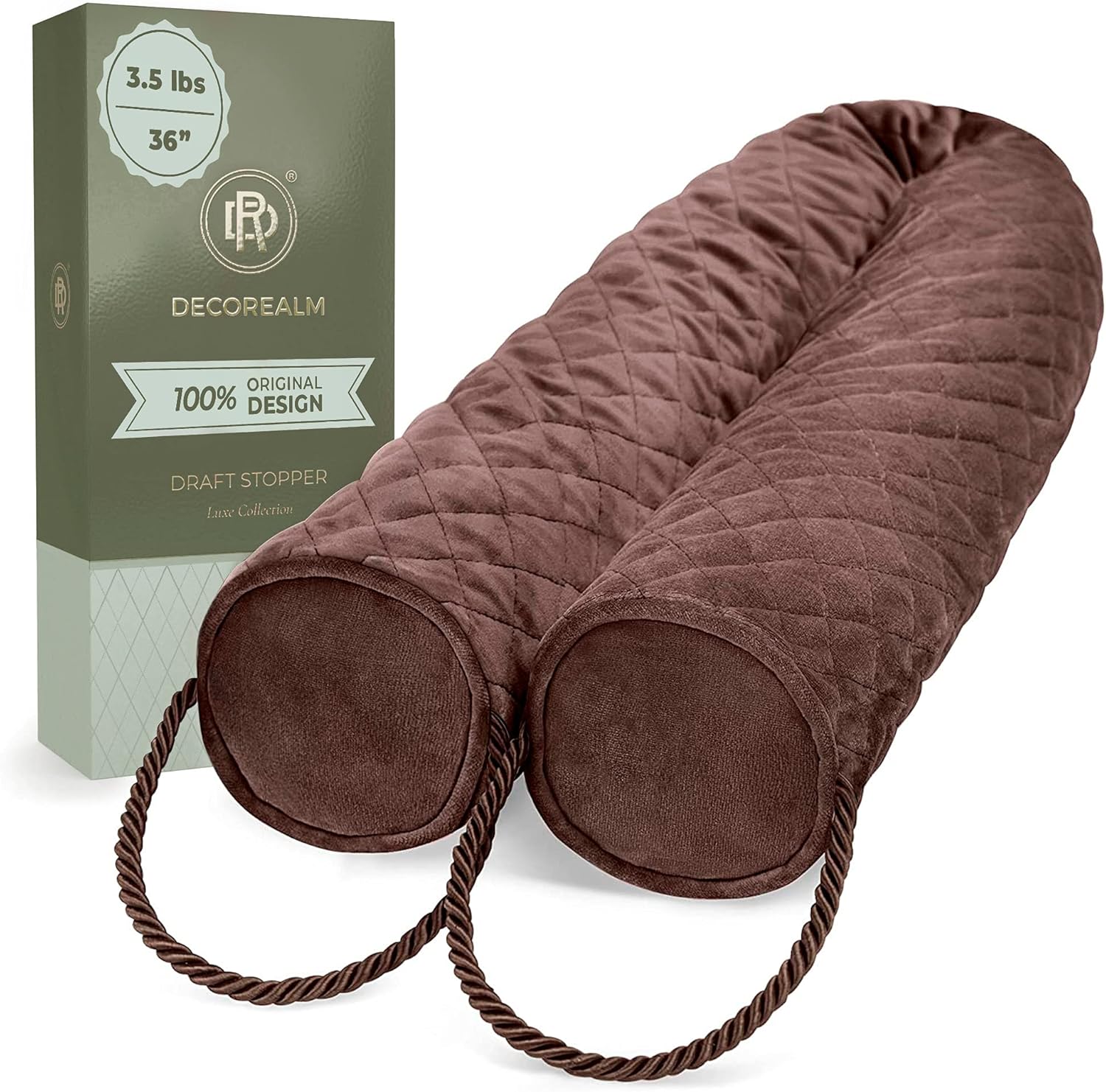 DECOREALM Under Door Draft Stopper - 35 lb Weighted Seal