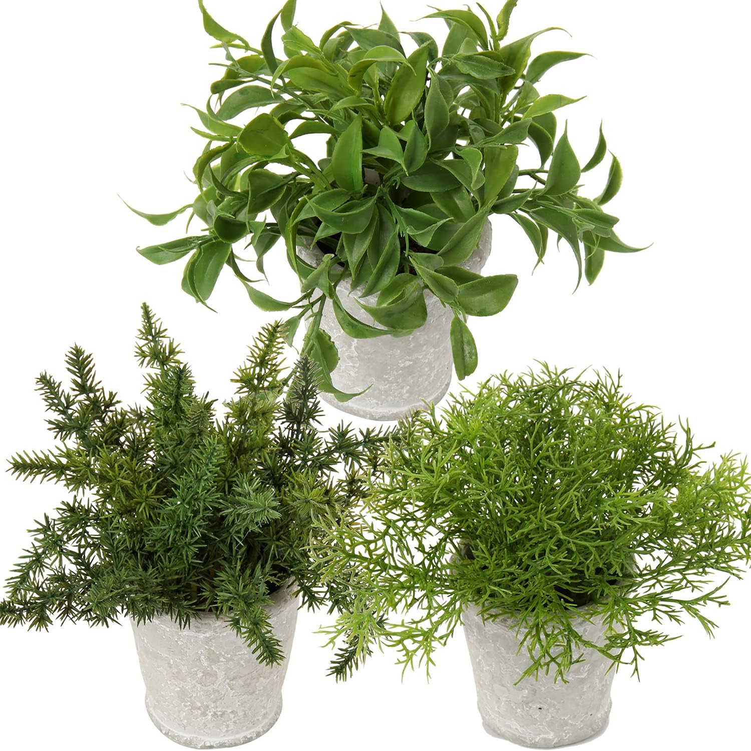 Briful Artificial Plant Set of 3 for Home Office and Living Room Decor