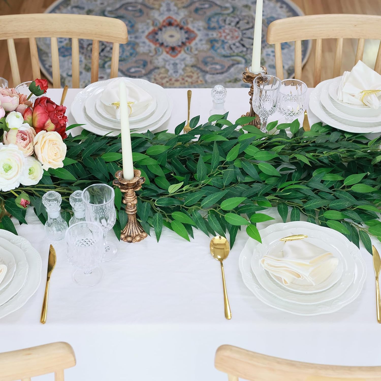 Mizii Artificial Vine Garland 35 Feet Realistic Greenery Decor