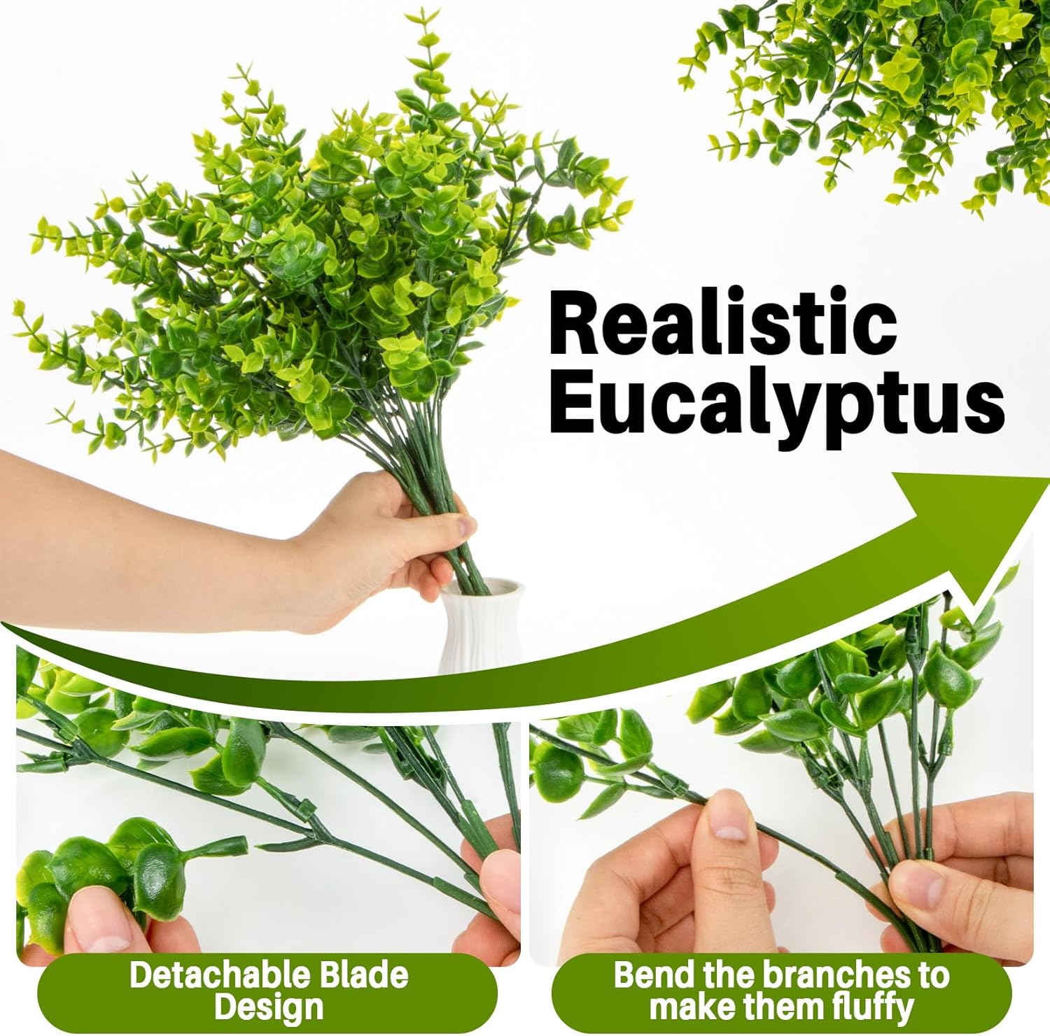 4PCS RAINFLOW Outdoor Faux Plants 133in Artificial Greenery