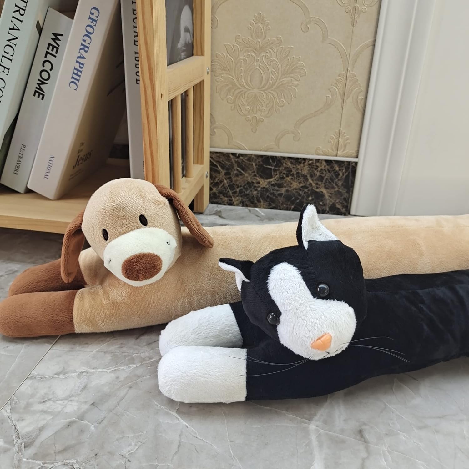 Dewarfami Animal Fabric Under Door Draft Stopper