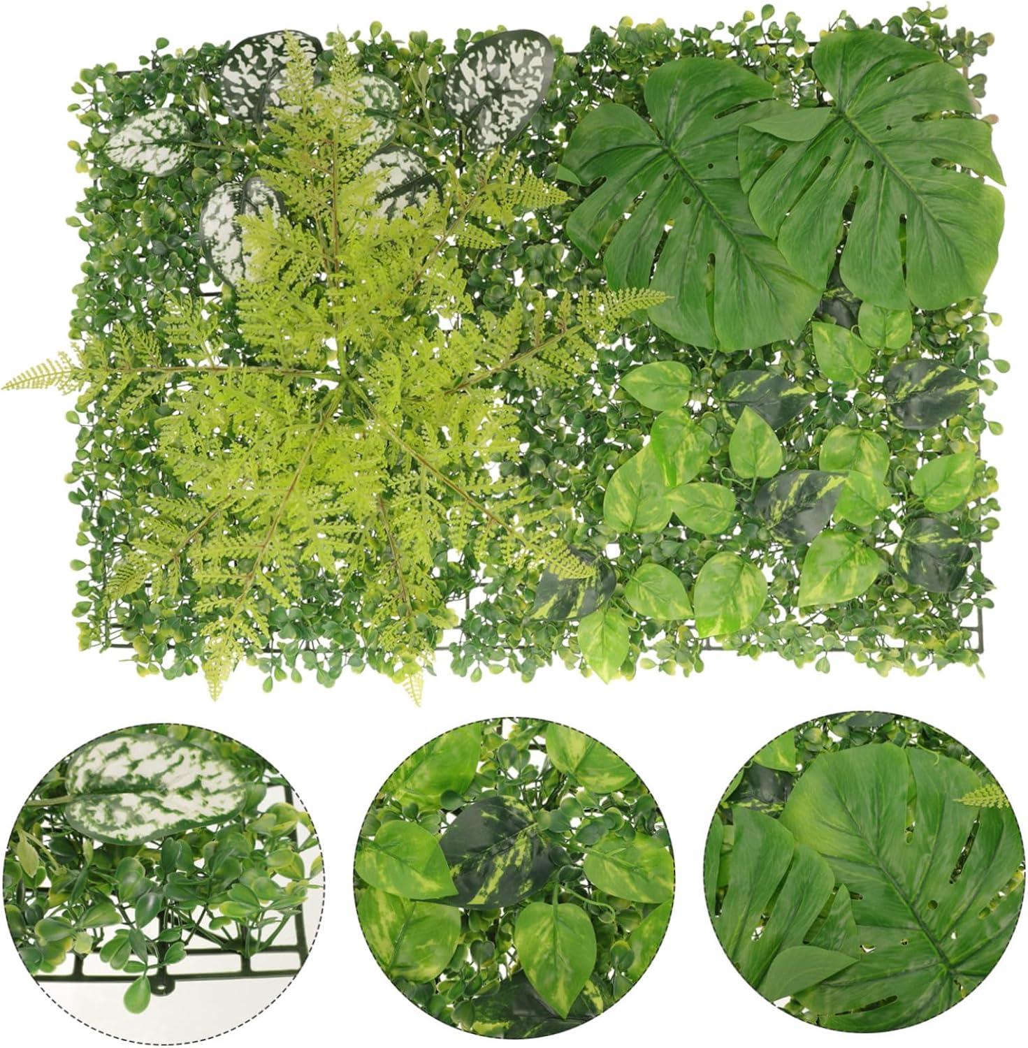 PRETYZOOM Artificial Grass Wall Panels for Garden Decor