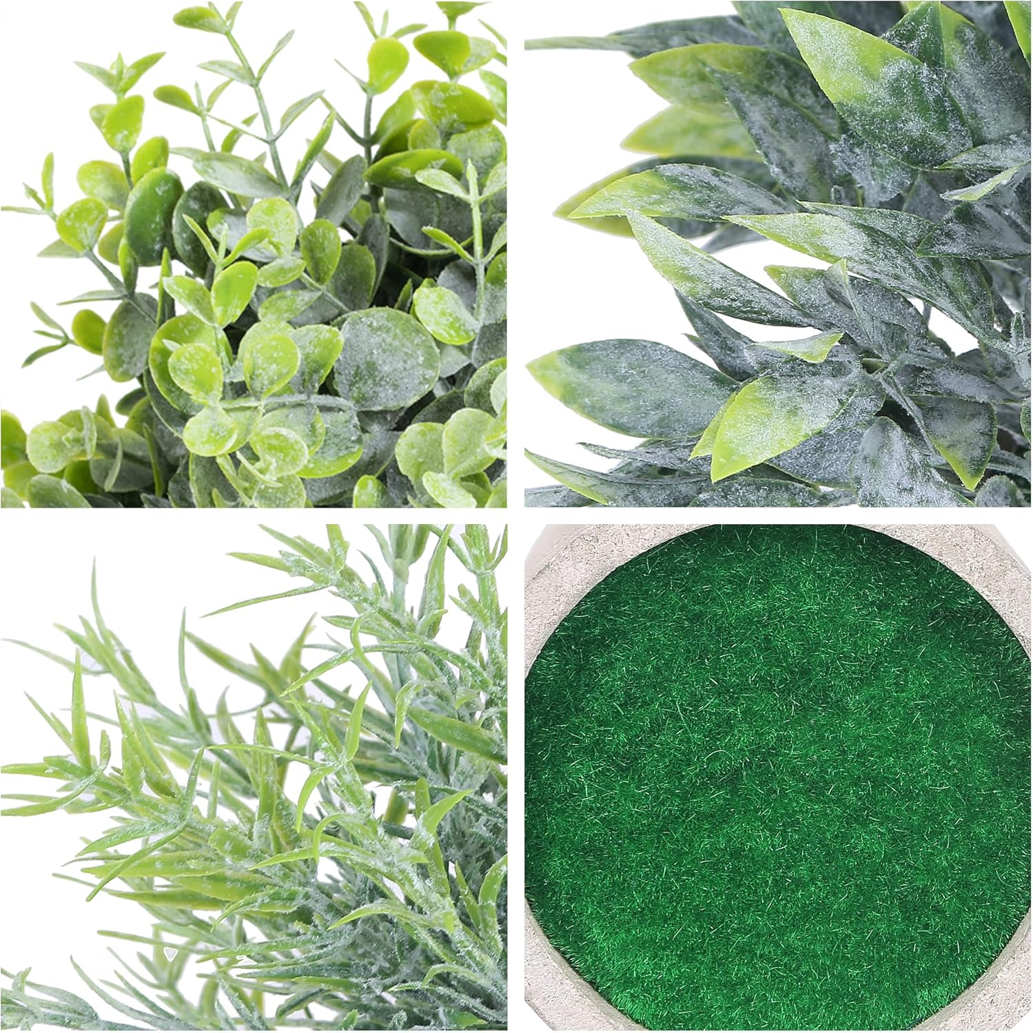 3 Pack Mini Artificial Eucalyptus Plants for Home Office Decor