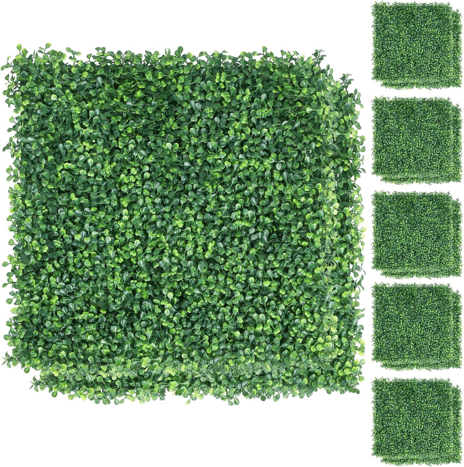 Yaheetech 24PCS Artificial Boxwood Hedge Panels Green Wall Privacy Screen