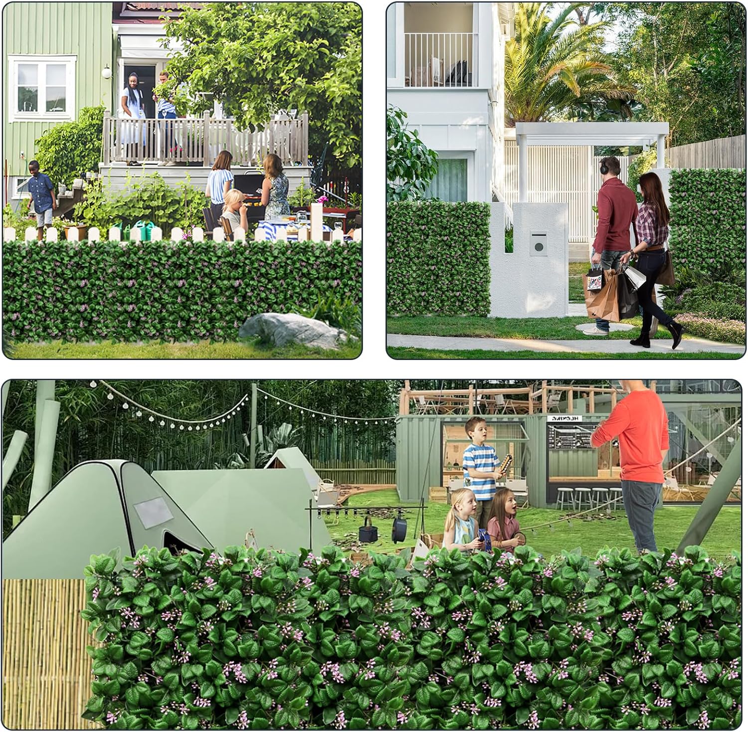 Boxwood Panels 8pcs 10x10 Artificial Grass Wall Backdrop