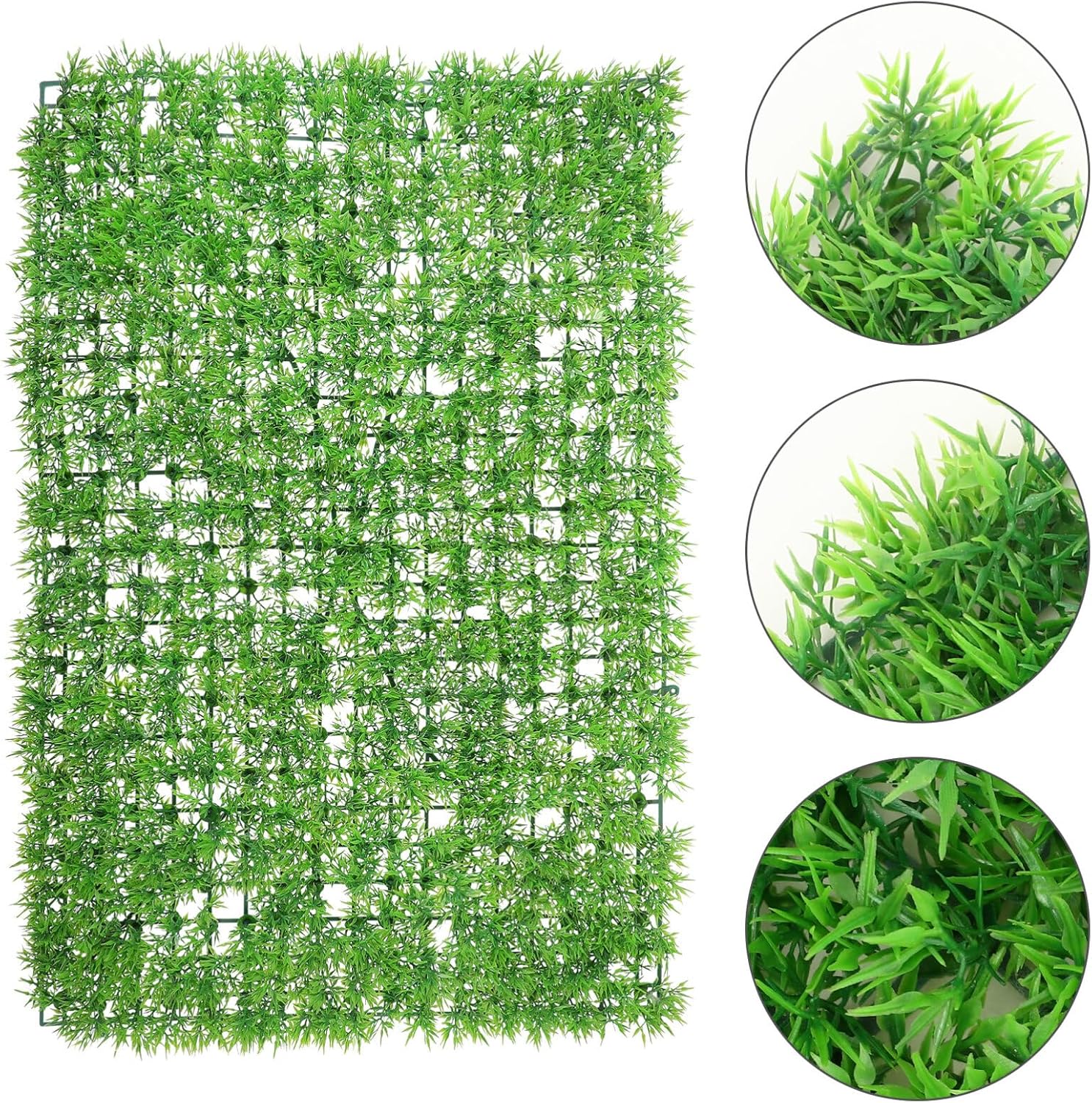 VOSAREA Artificial Plants Wall Panel Faux Grass Decor
