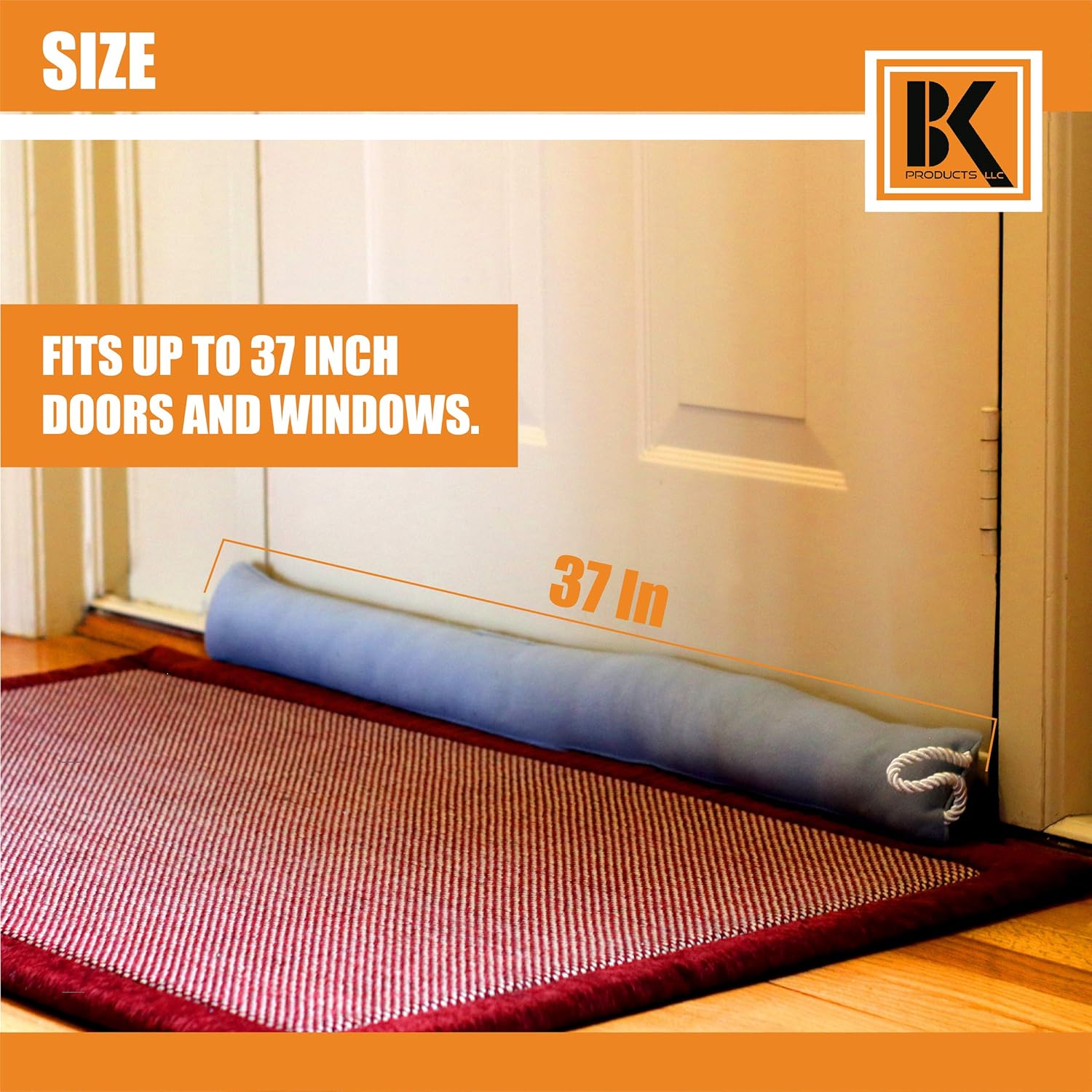 BK Door Draft Stopper 37 Inch Energy Saver