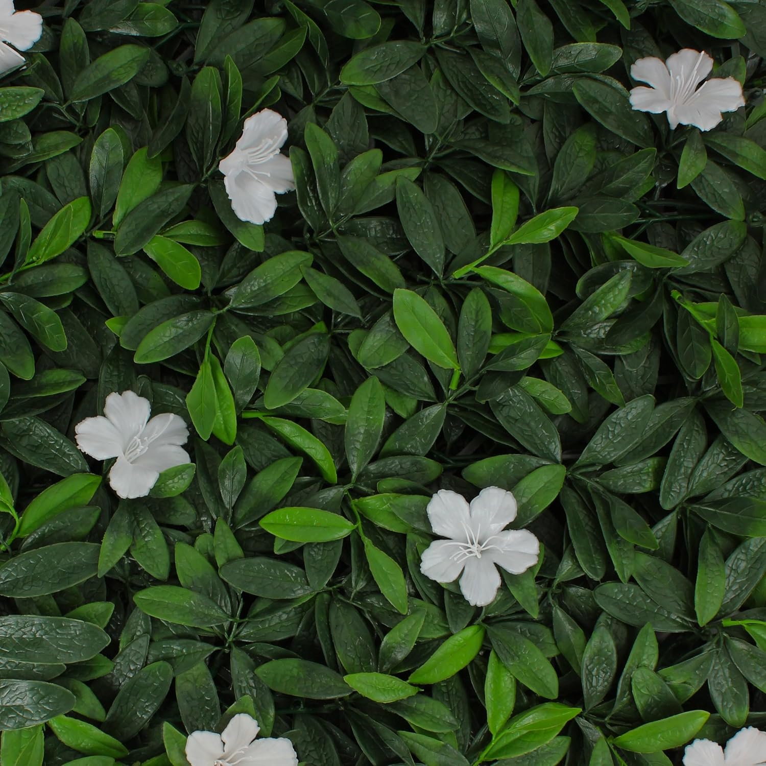 3rd Street Inn Artificial Hedge Wall Panel - 12 Panels White Cuckoo Flower