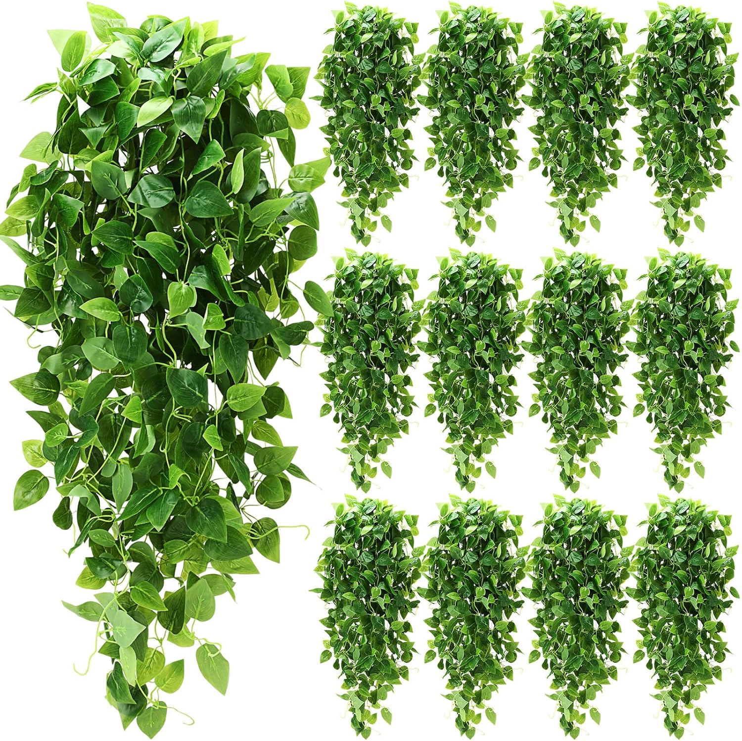 XunYee 28 Pcs Artificial Hanging Plants 36FT Fake Ivy Decor
