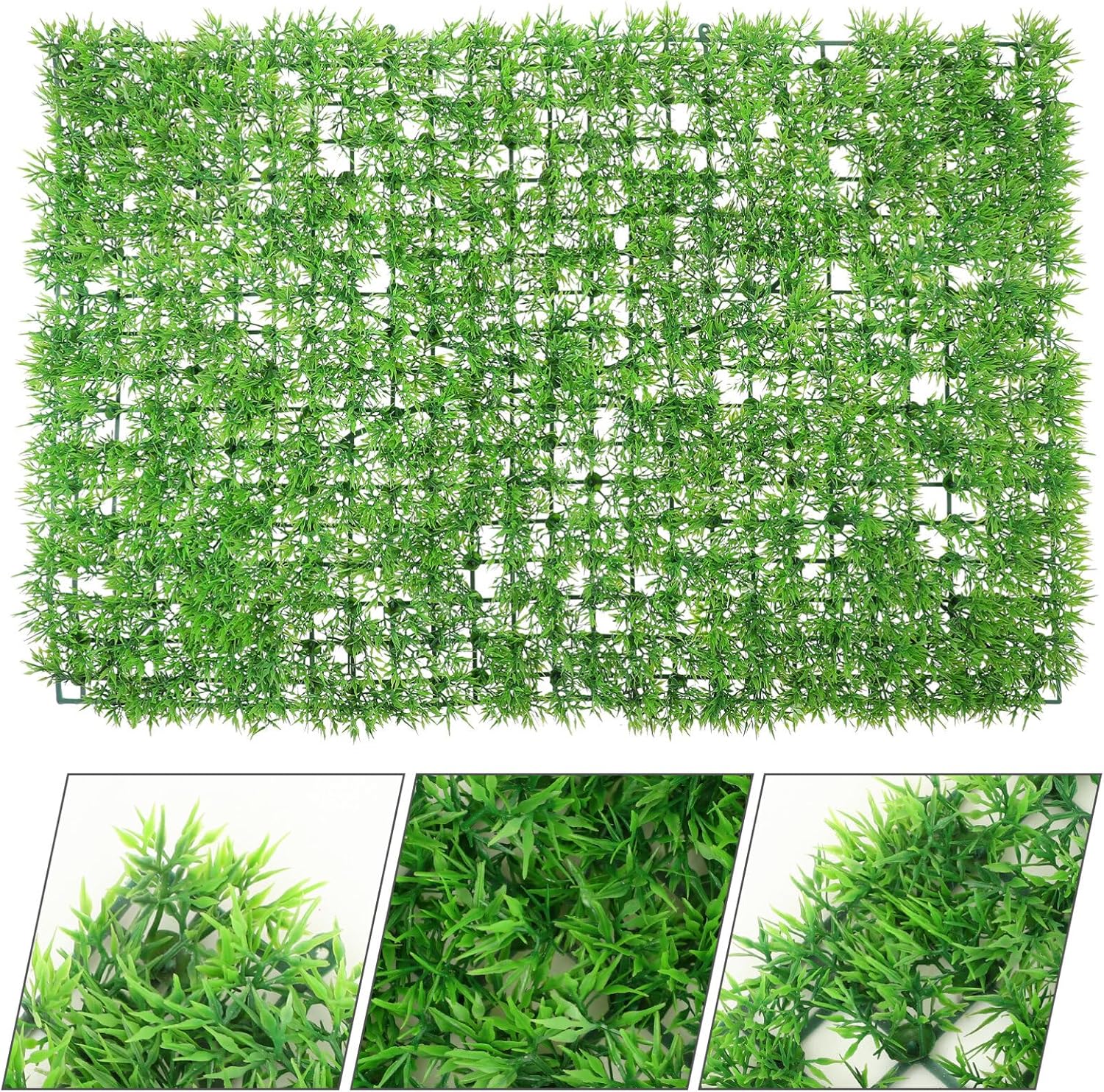 VOSAREA Artificial Plants Wall Panel Faux Grass Decor