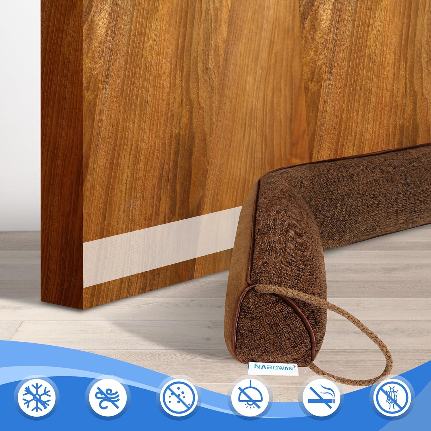 NABOWAN 30 Inch Weighted Draft Stopper Door Blocker