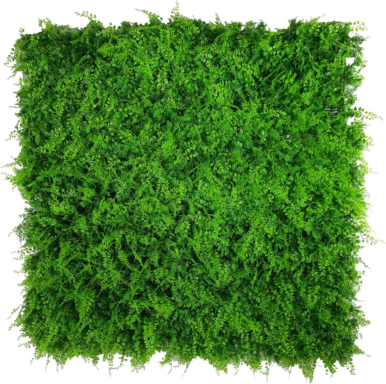 Lush Fern Artificial Green Grass Wall Panels for Interior Decor